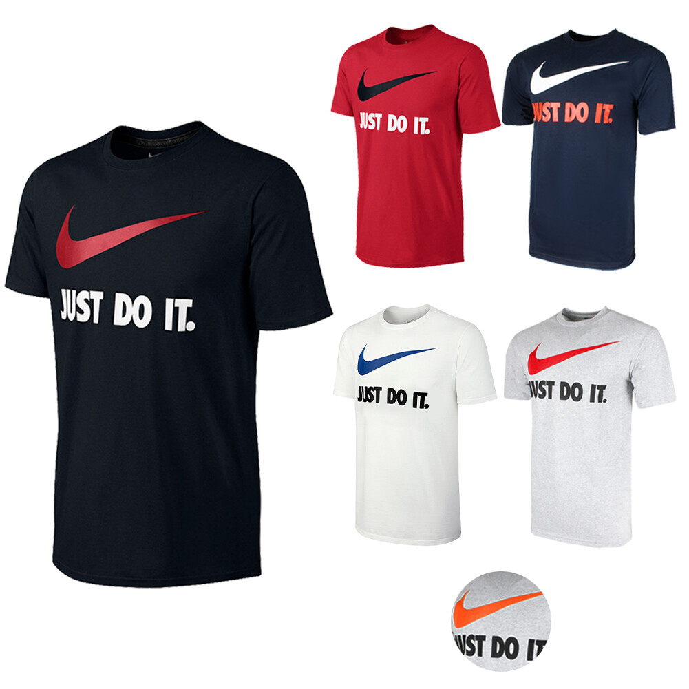 Nike Men’s Active Wear Just Do It Swoosh Graphic Athletic Workout Gym T-Shirt