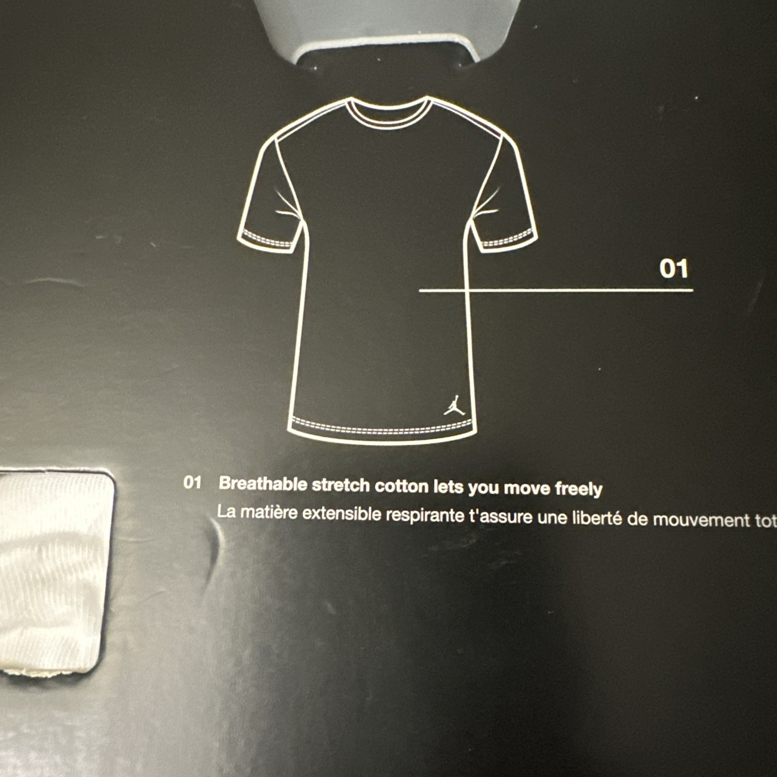 Jordan Flight Cotton Stretch Undershirt Crew Men’s Small White 2 Pack NIB
