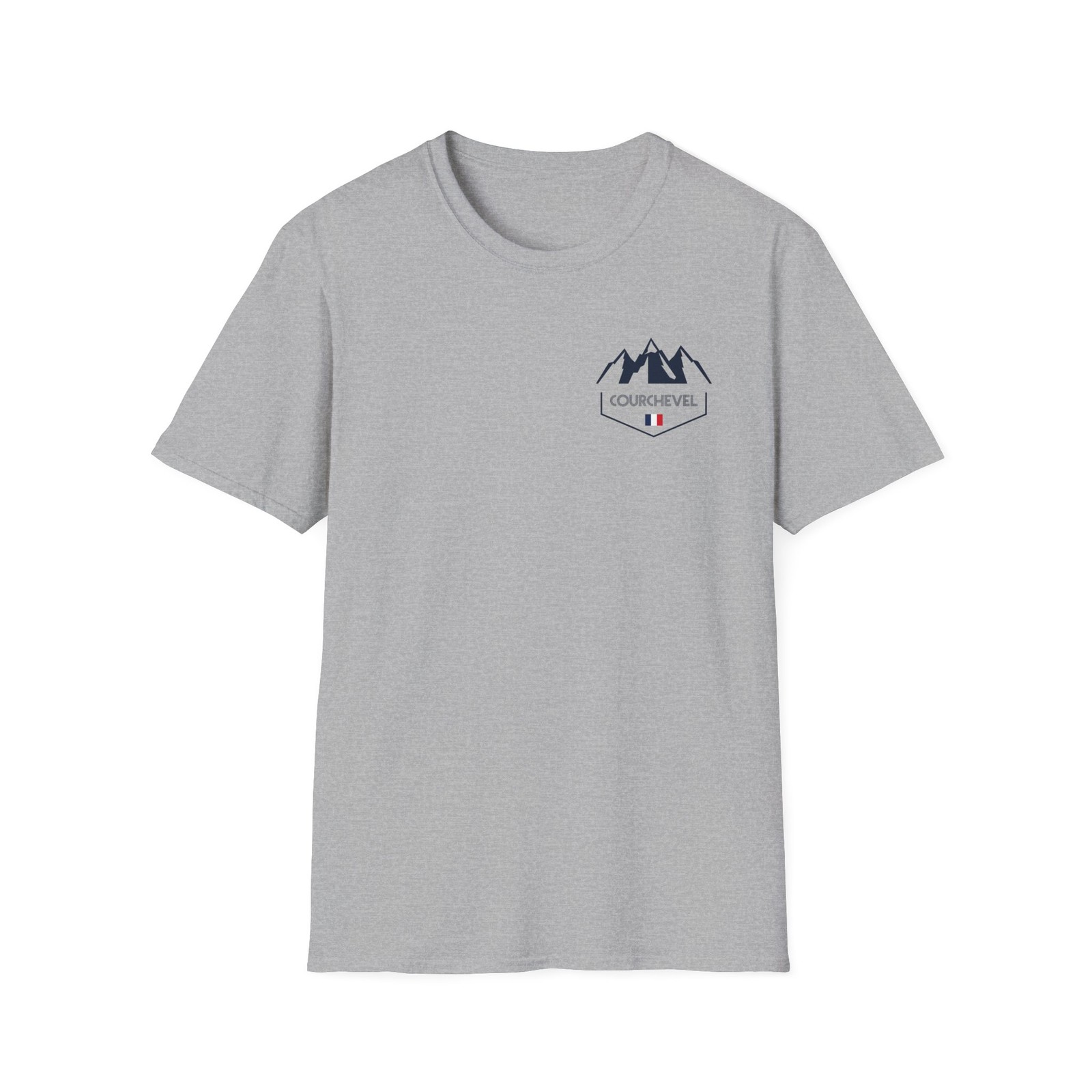 Courchevel French Alps Skiing Mountain Design Souvenir T-Shirt