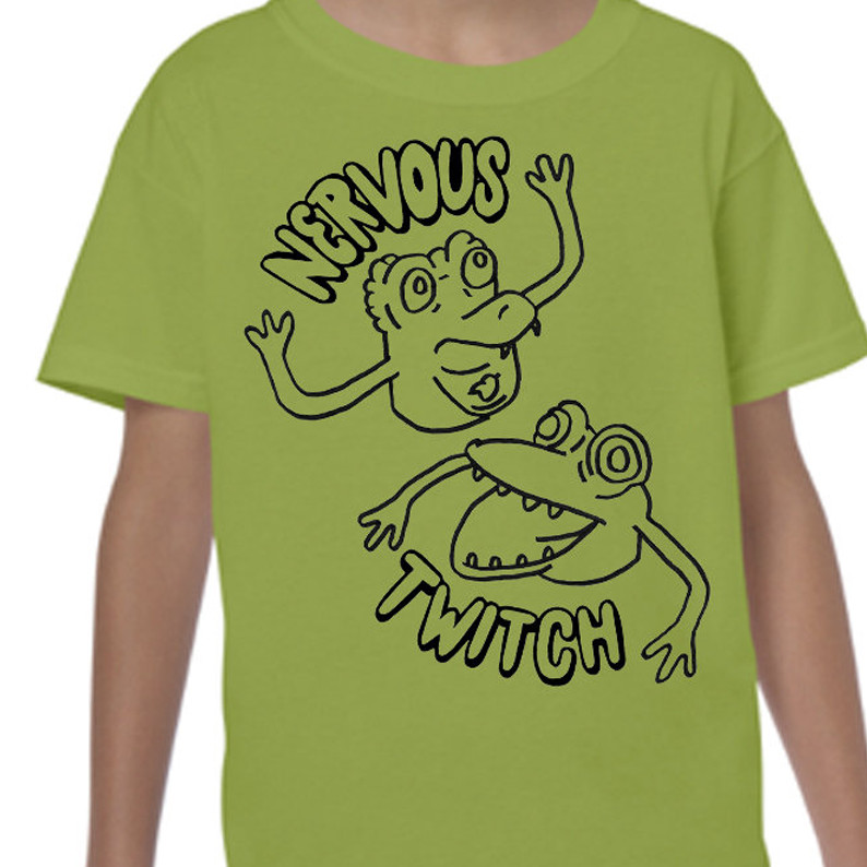 Nervous Twitch shirt green T-shirt short sleeve All sizes 1F2713