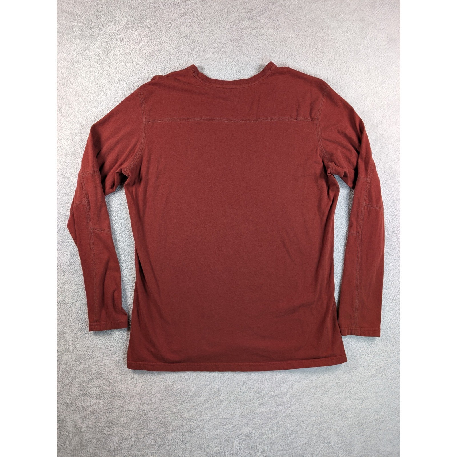 Kuhl Wildfibre Mens Long Sleeve Organic Cotton Shirt Russet Red Large L