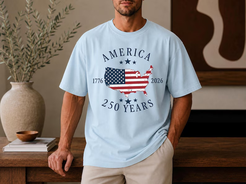Comfort Colors® America 250th Anniversary Shirt, Patriotic Tee