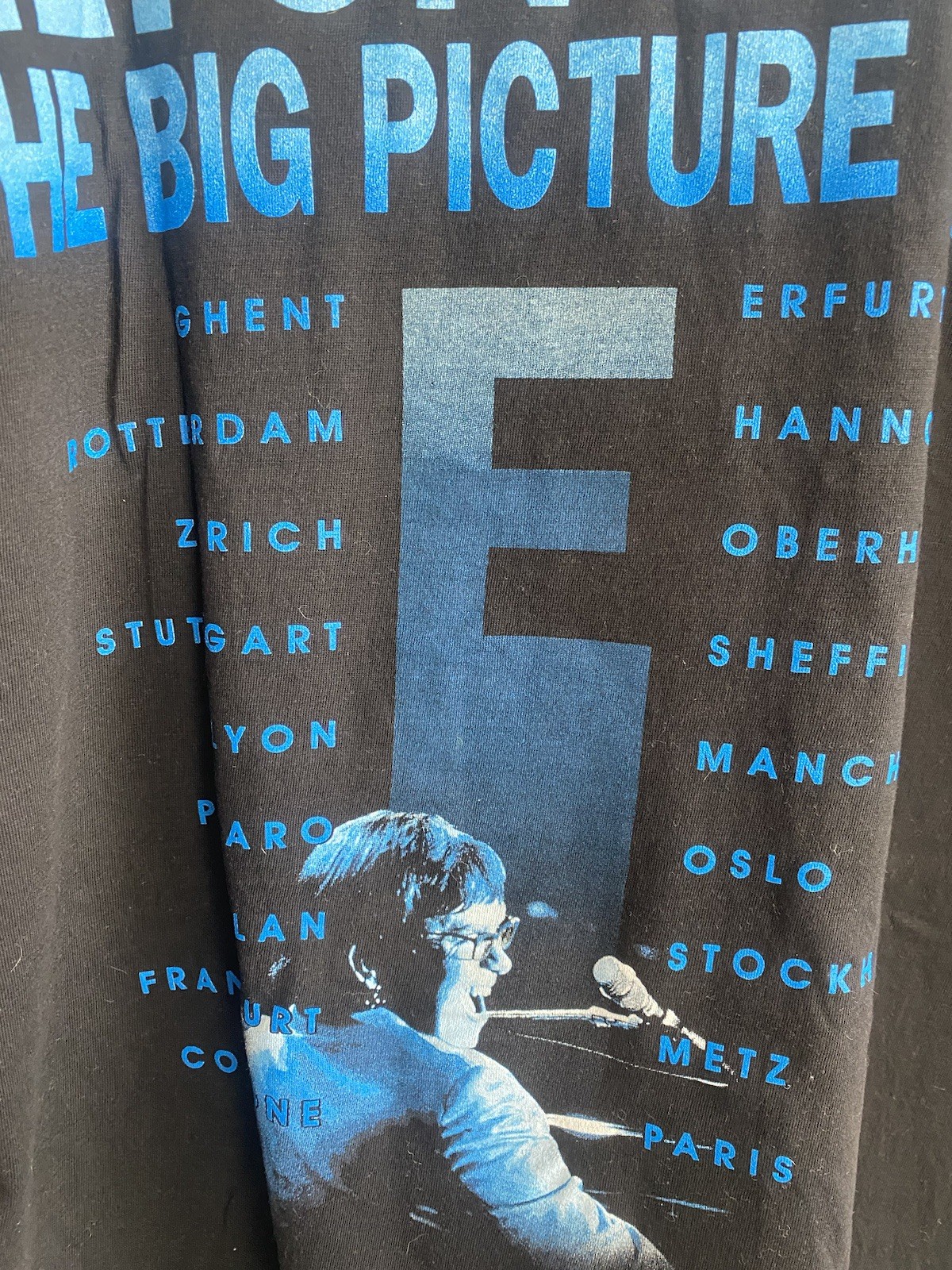 Elton John Vintage 1998 Big Picture Tour T Shirt Medium BG