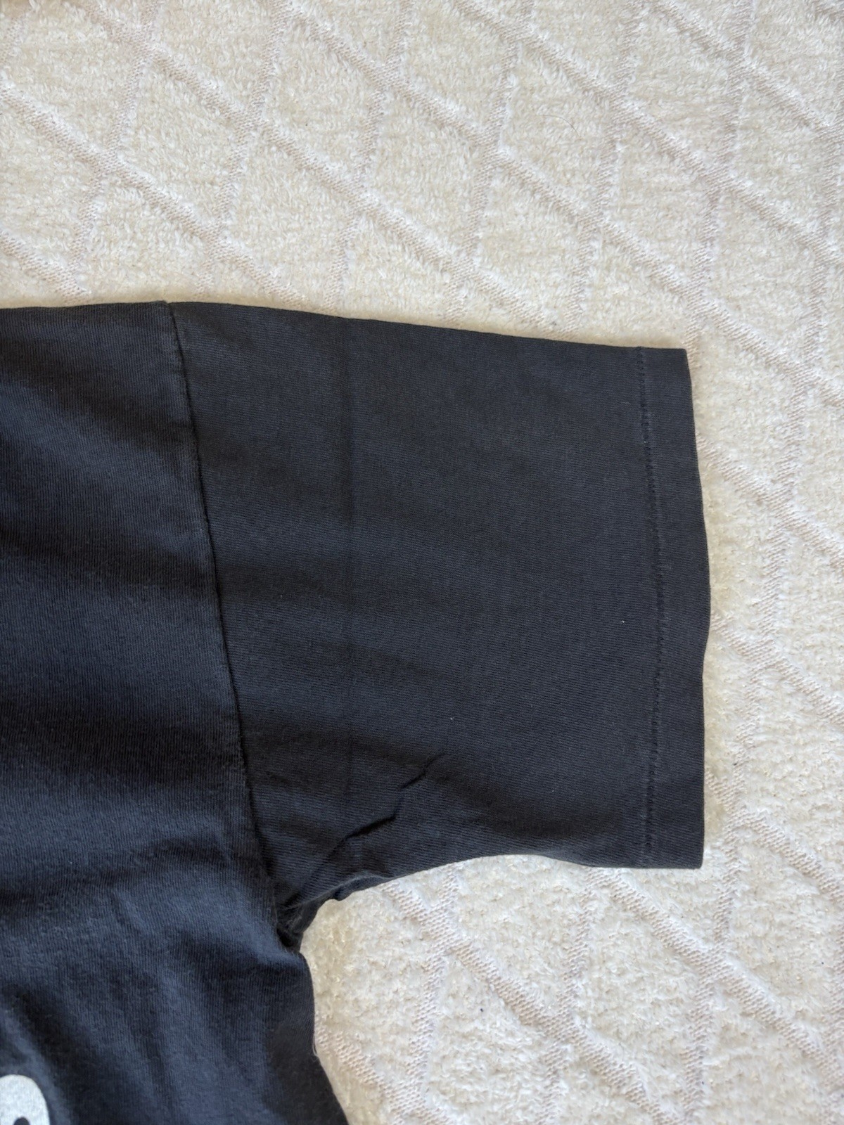 Vintage 90s Halloween Ghost USA Made Single Stitch Black Tee Men Size L Peacock