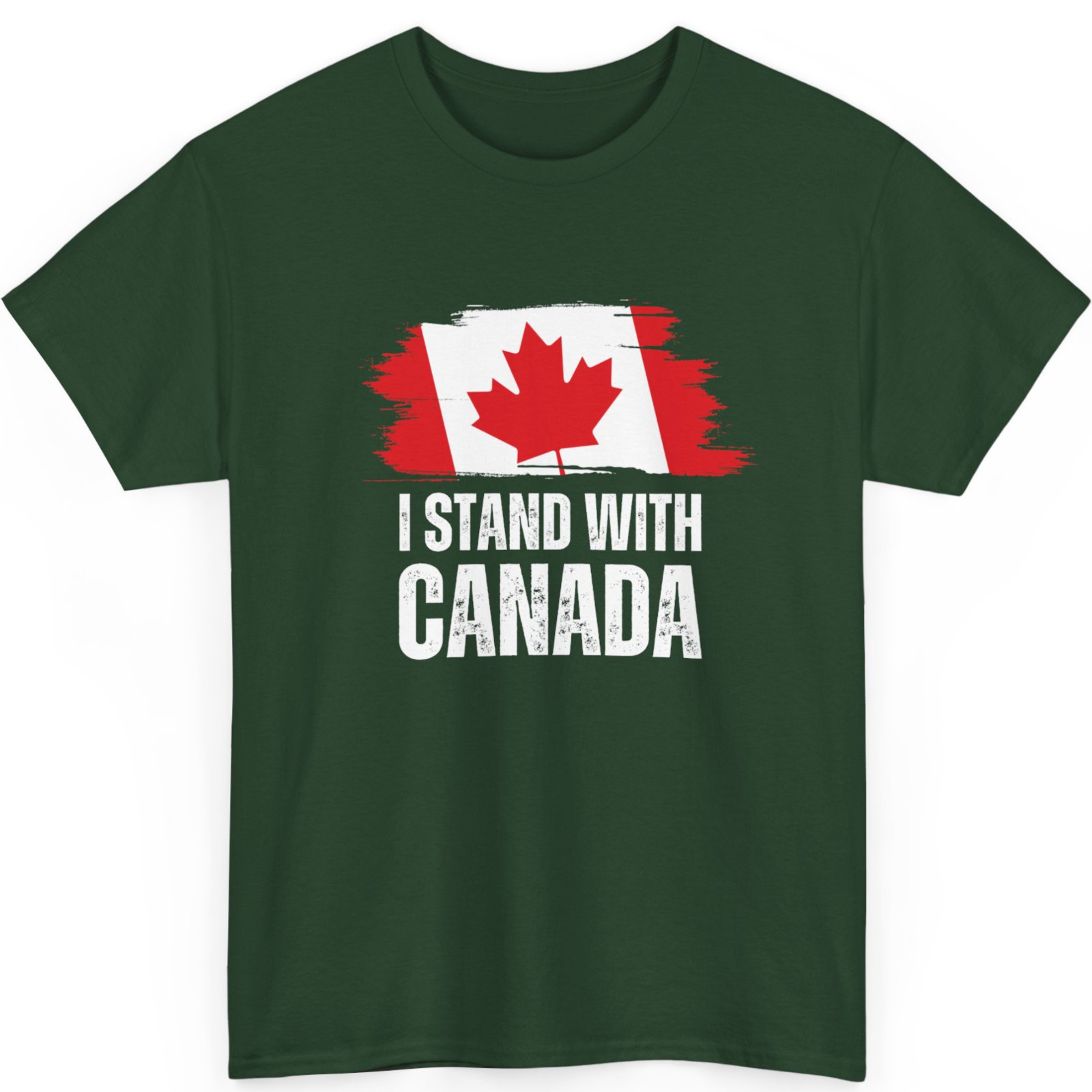 I Stand With Canada America Canadian USA Flag Unisex T-Shirt