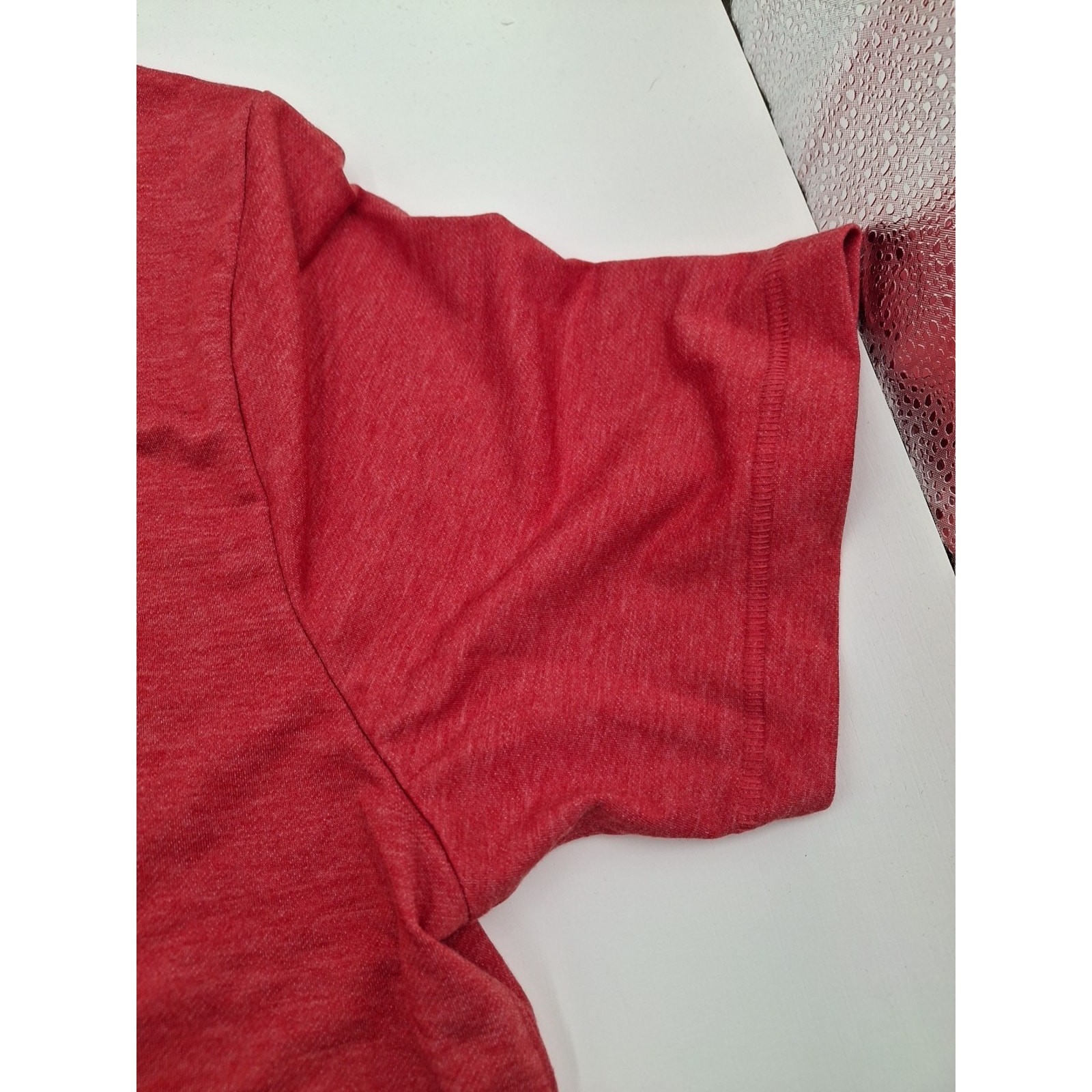 Lands’ End Men’s Classic Fit 4-Way Stretch Tee, Red, Size XL