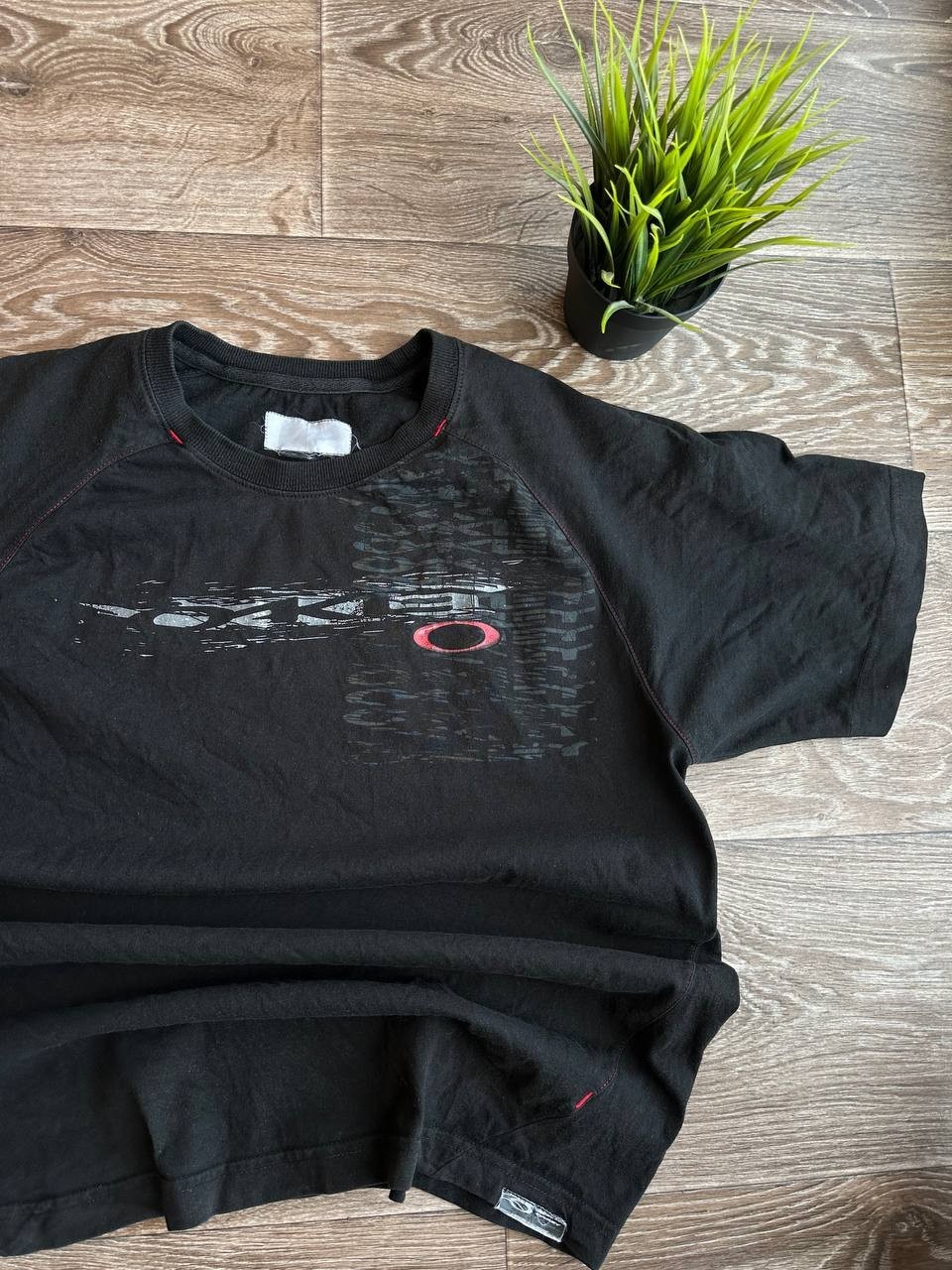00s Oakley Software Logo Black Faded Vintage T Shirt 90s Mens Size M