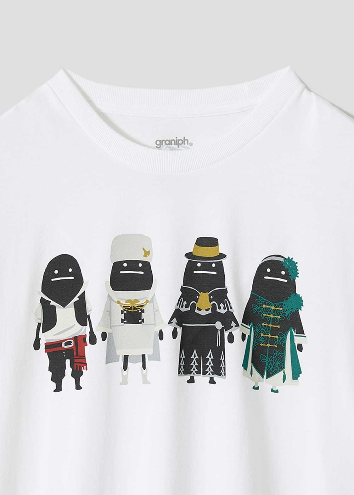 [Graniph]Bravely Default / Octopath Traveler Brave Shadow | White T-Shirt SS-XXL