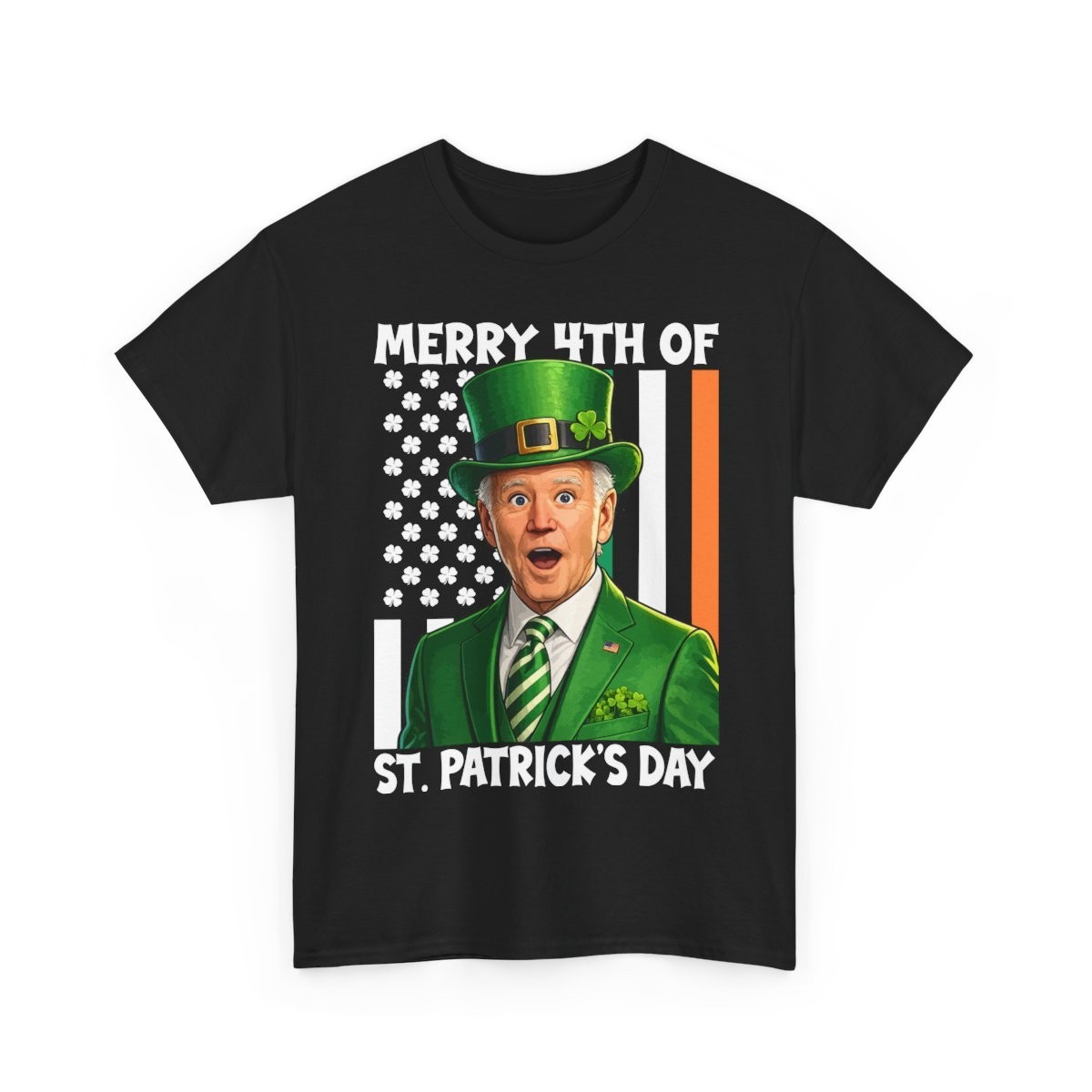 Joe Biden Merry 4th Of St Patrick’s Day Leprechaun Meme Funny Gift Unisex TShirt