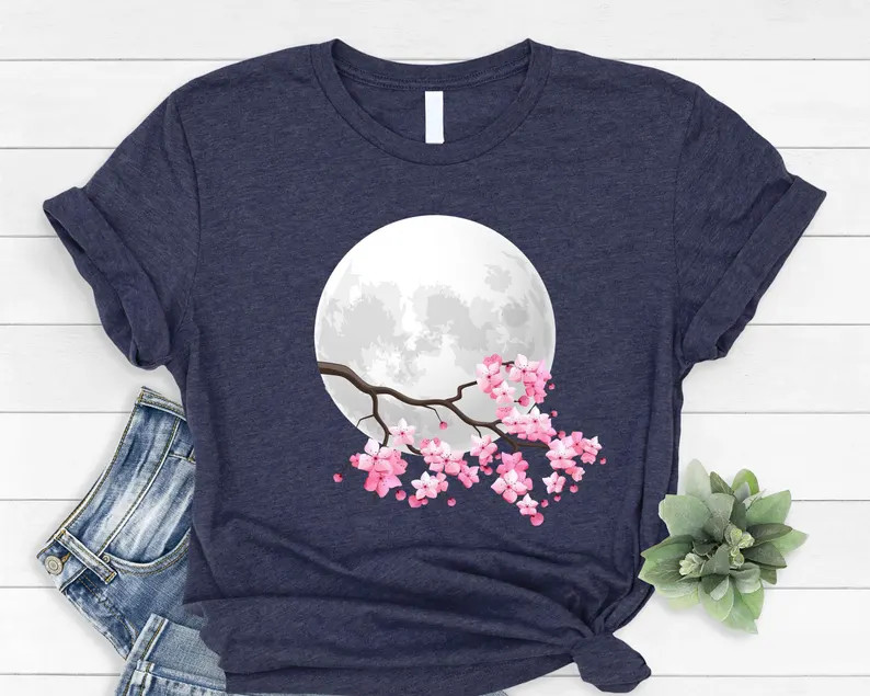 Cherry Blossom Nature Comfort Tee Shirt Floral Spring Summer