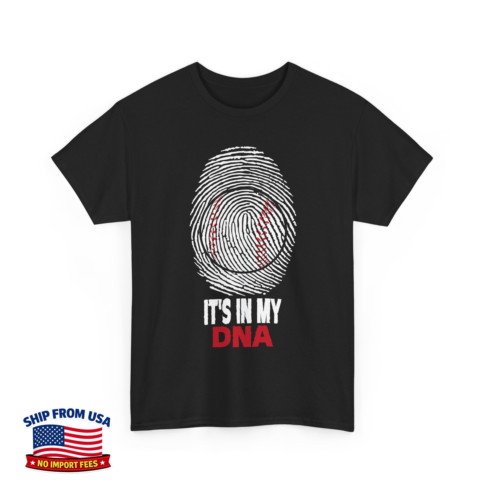 Baseball It’s in My DNA Baseball Player Sports Fans Unisex T-Shirt