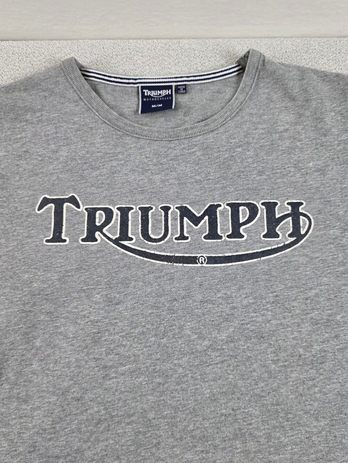Bundle of 2 Men’s Triumph Logo T‑Shirt Grey Blue Men’s Med