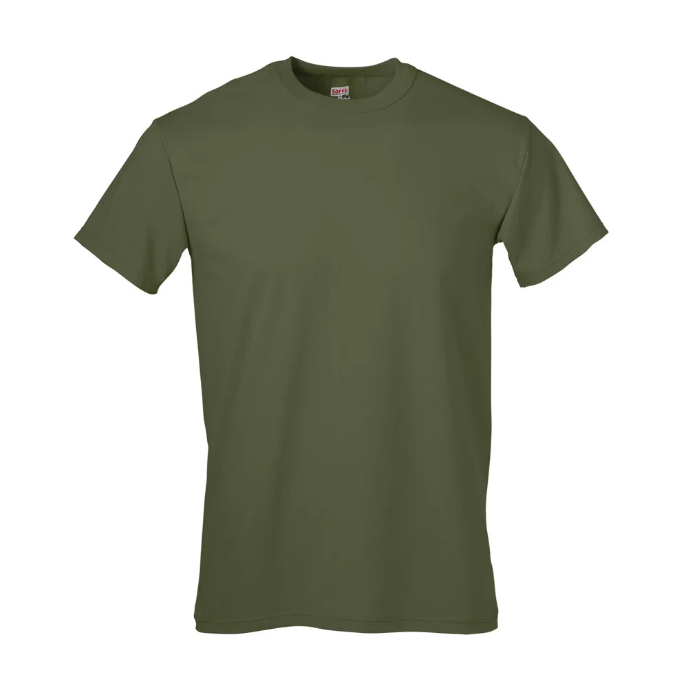 Soffe 685M-3 Military Issue 100% Cotton Tees 3pk OD Green Marine