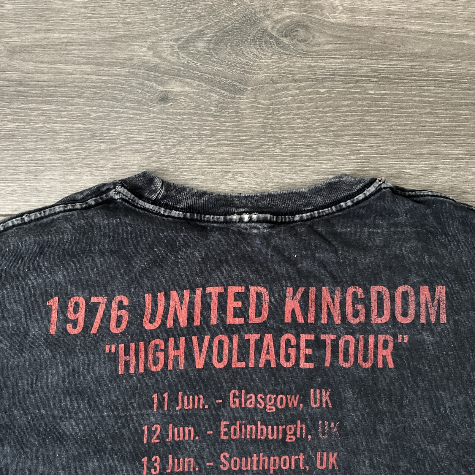 AC/DC High Voltage Tour T Shirt Mens M Black Short Sleeve