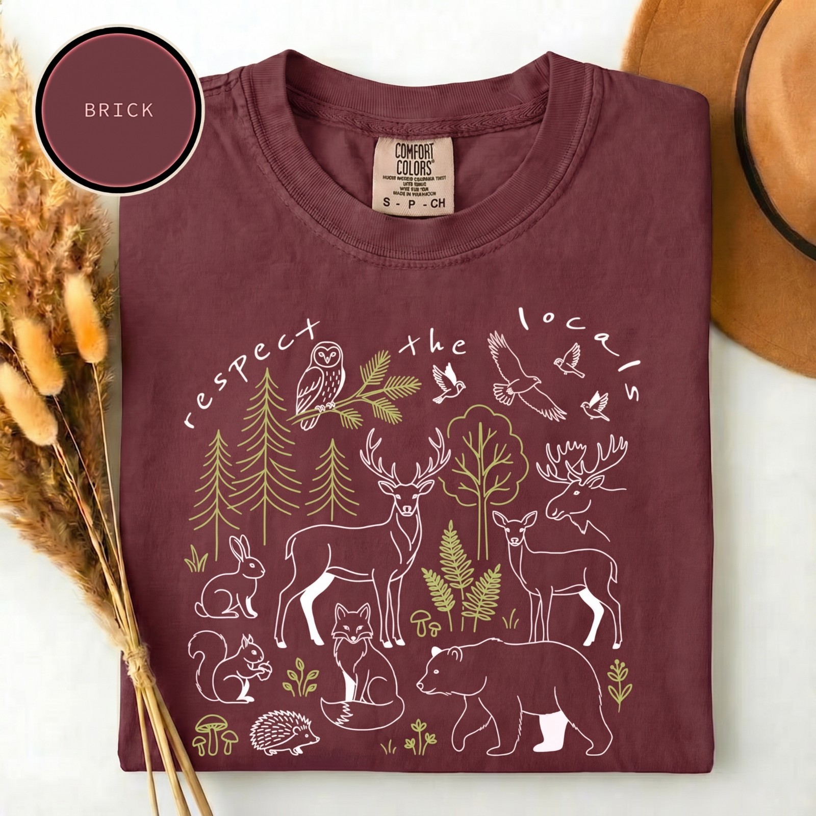 Comfort Colors Respect The Locals Shirt, National Park Tee, Camping T-Shirt