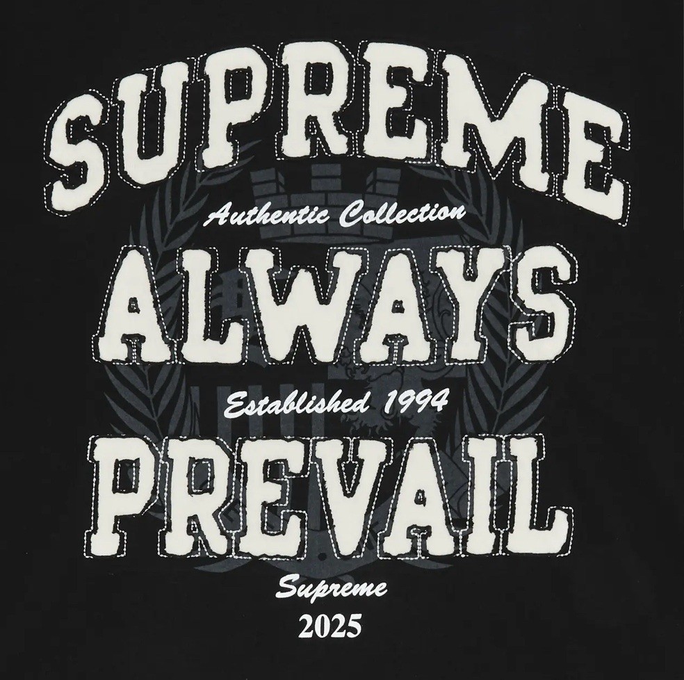 Supreme Always Prevail Black T Shirt Size Large Brand New 100% Authentic