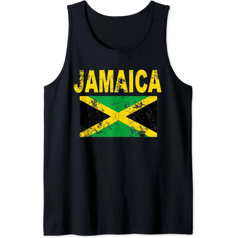 New Design 2026 Jamaica Flag Tank Top For Men Summer Sleeveless T-Shirt Cool 3d