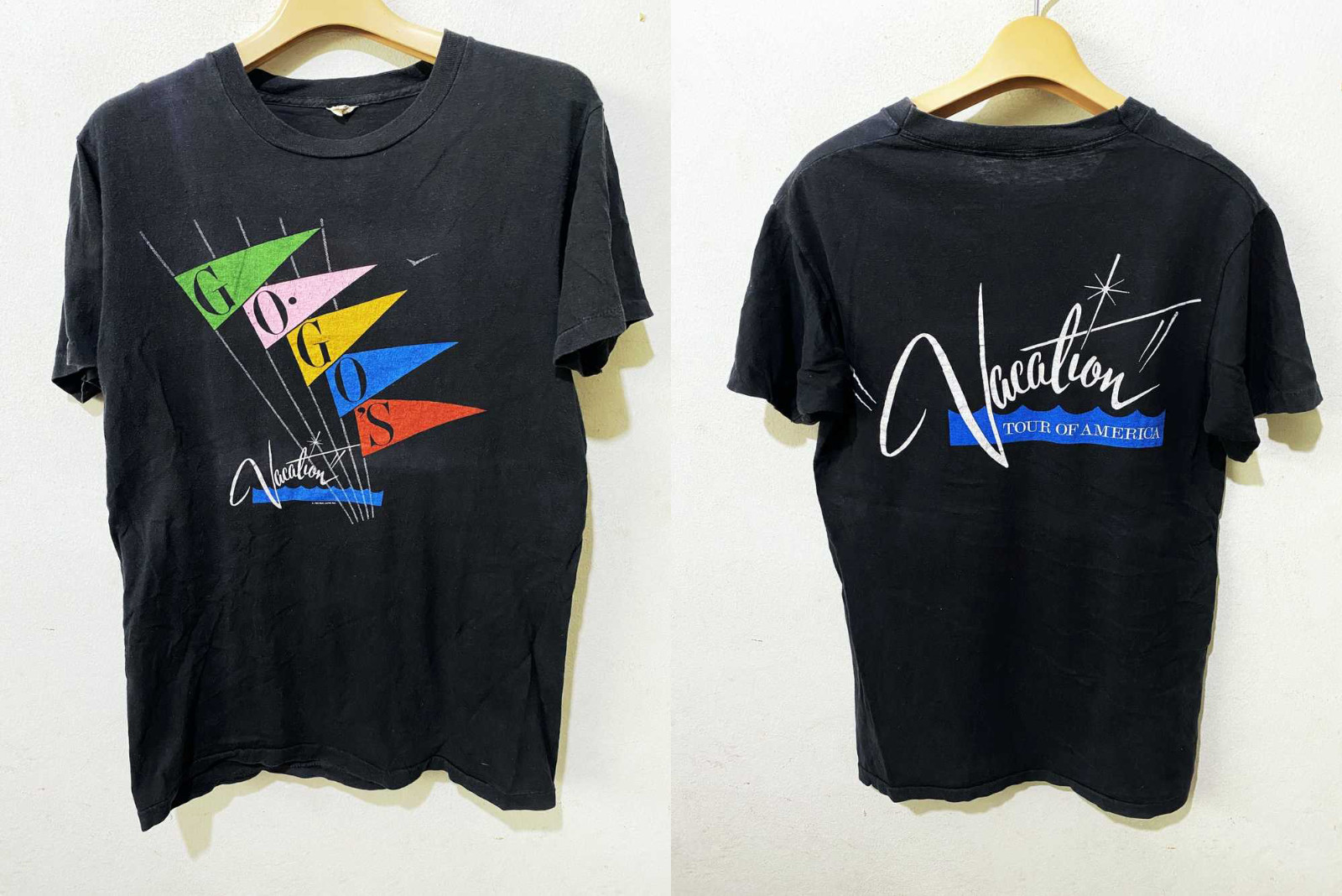 2 Sides The Go-Go’s Tour 1982 Black Cotton Shirt S-5XL CL475
