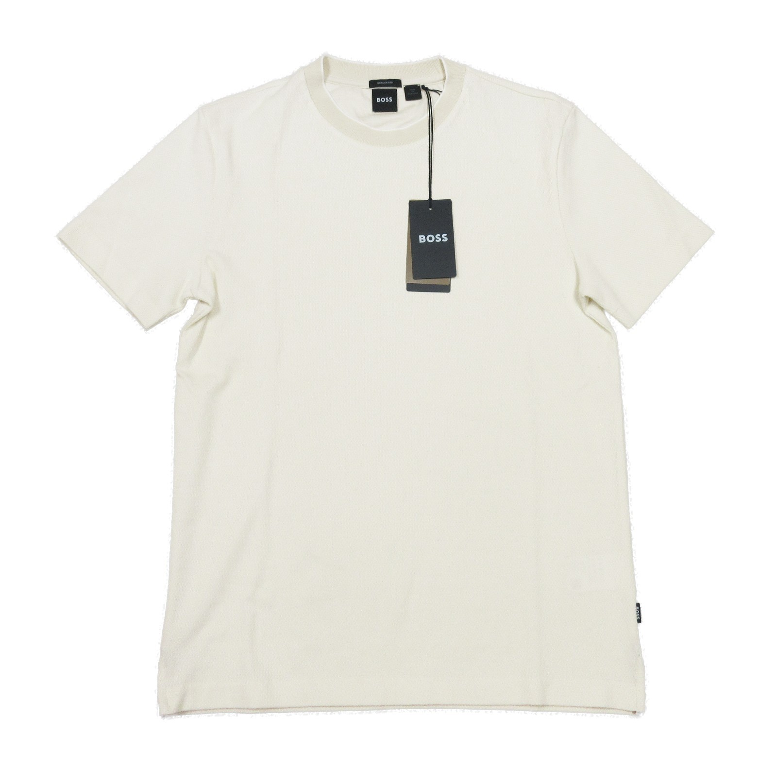 Boss Hugo Boss Beige H-Thompson Textured Pattern Cotton Short Sleeve T-Shirt XL