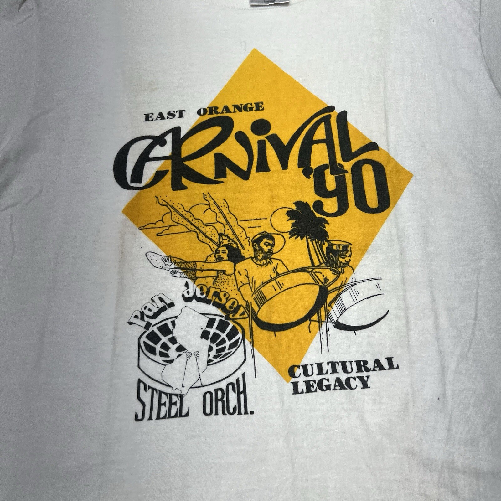 Vintage 1990 East Orange New Jersey Carnival Steel Orchestra Shirt Size Large