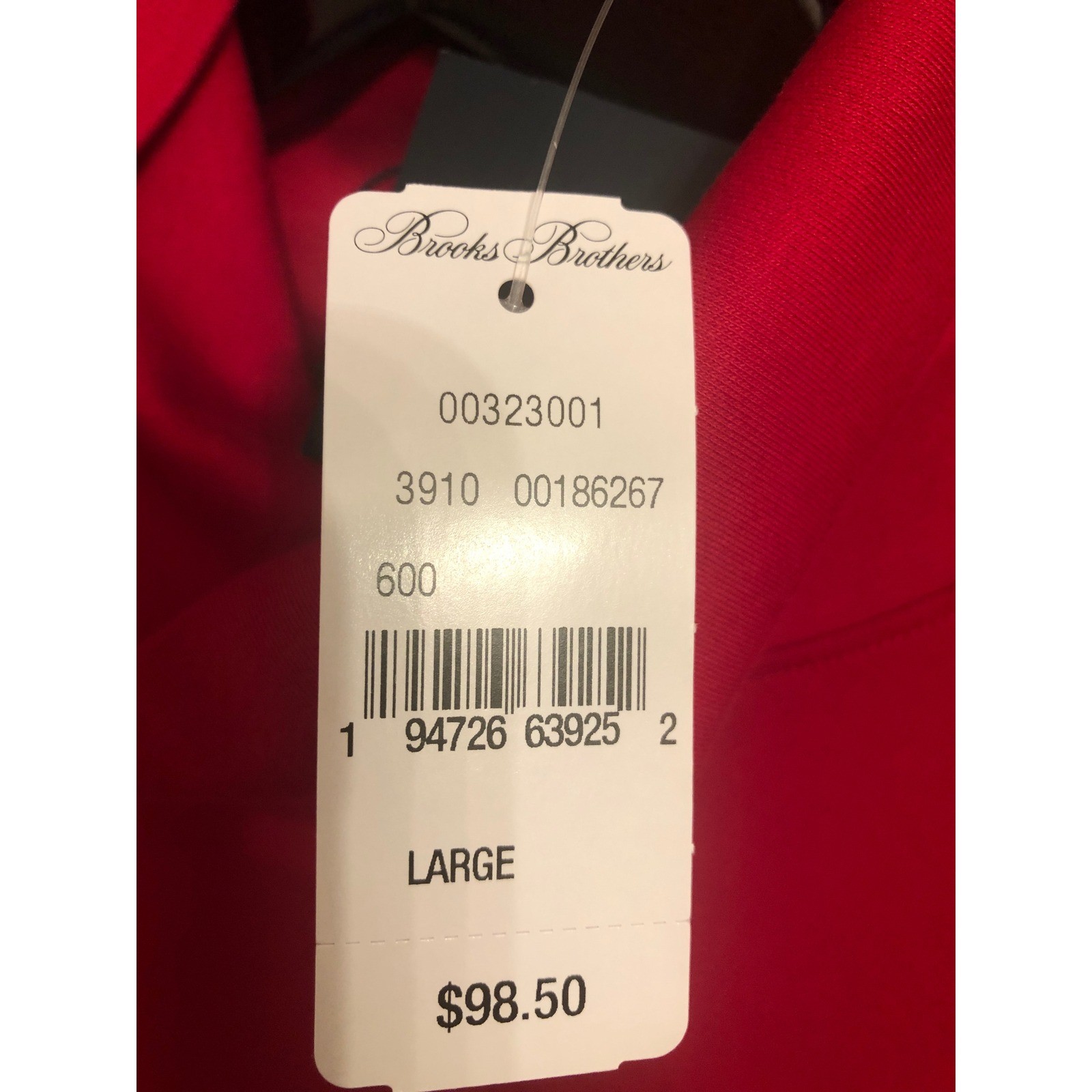 Brooks Brothers Red Supima Cotton Turtleneck Top Mens Size Large New with Tags