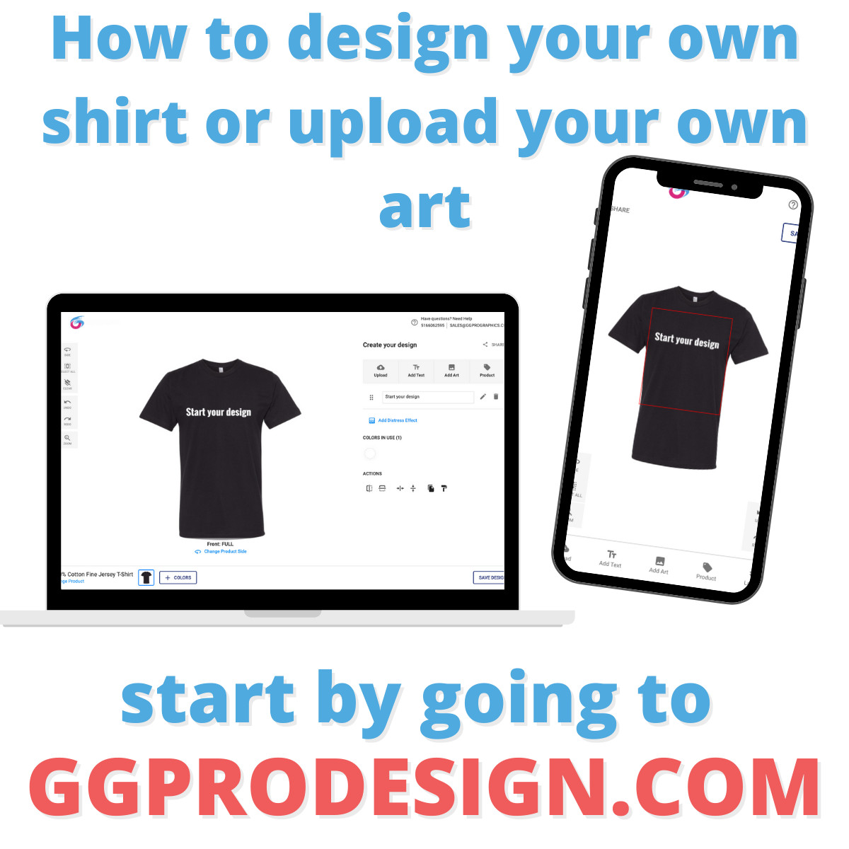 12 pack Personalized Custom Printed T-shirt, FULL Color. (Online Design Studio)