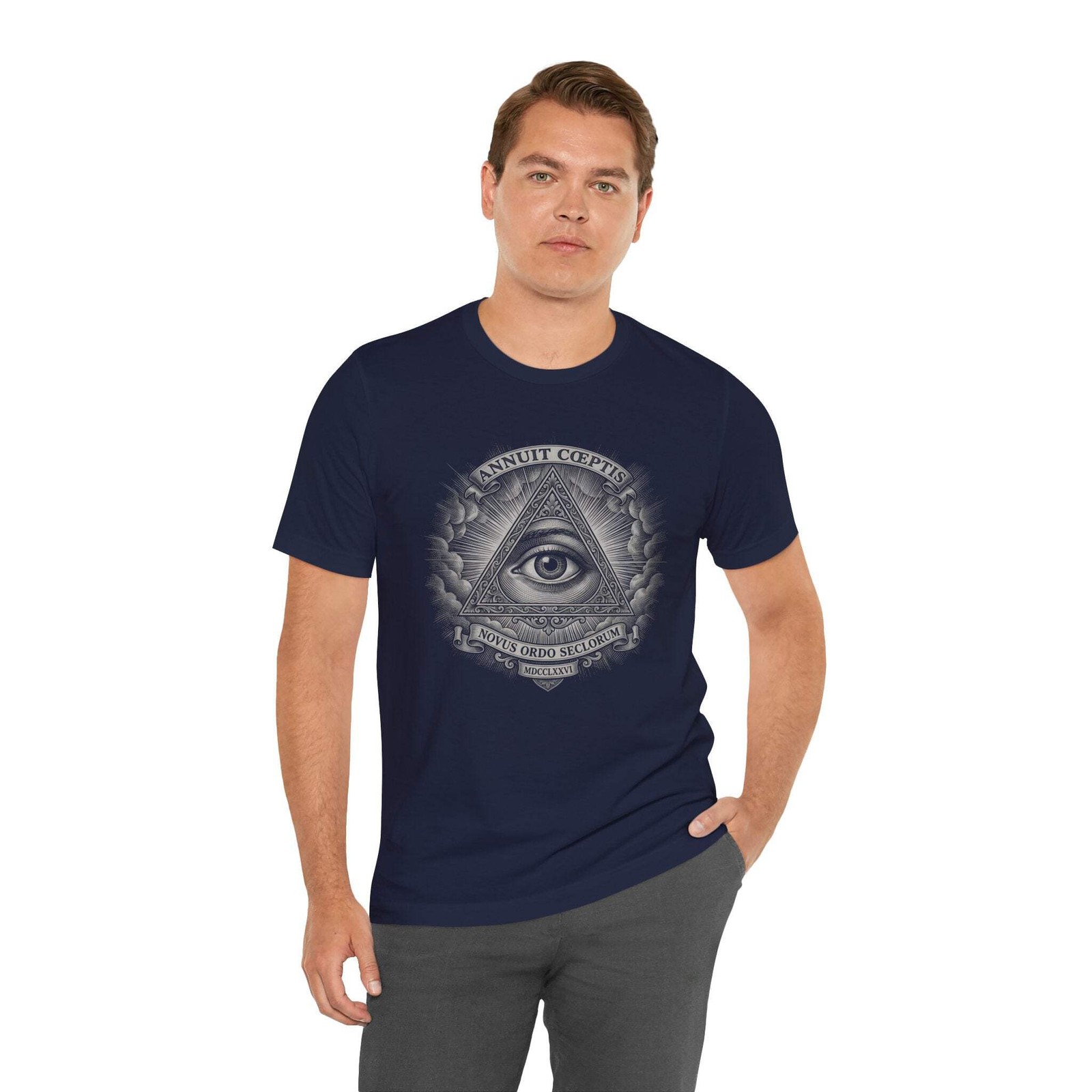 Eye of Providence T-Shirt | Illuminati All-Seeing Eye Masonic Symbol Tee