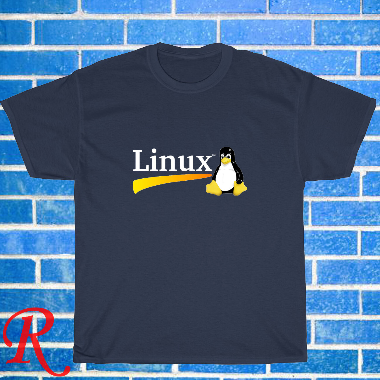 New Linux OS Logo Black/Grey/Navy/White Size S-5XL Unisex T-Shirt