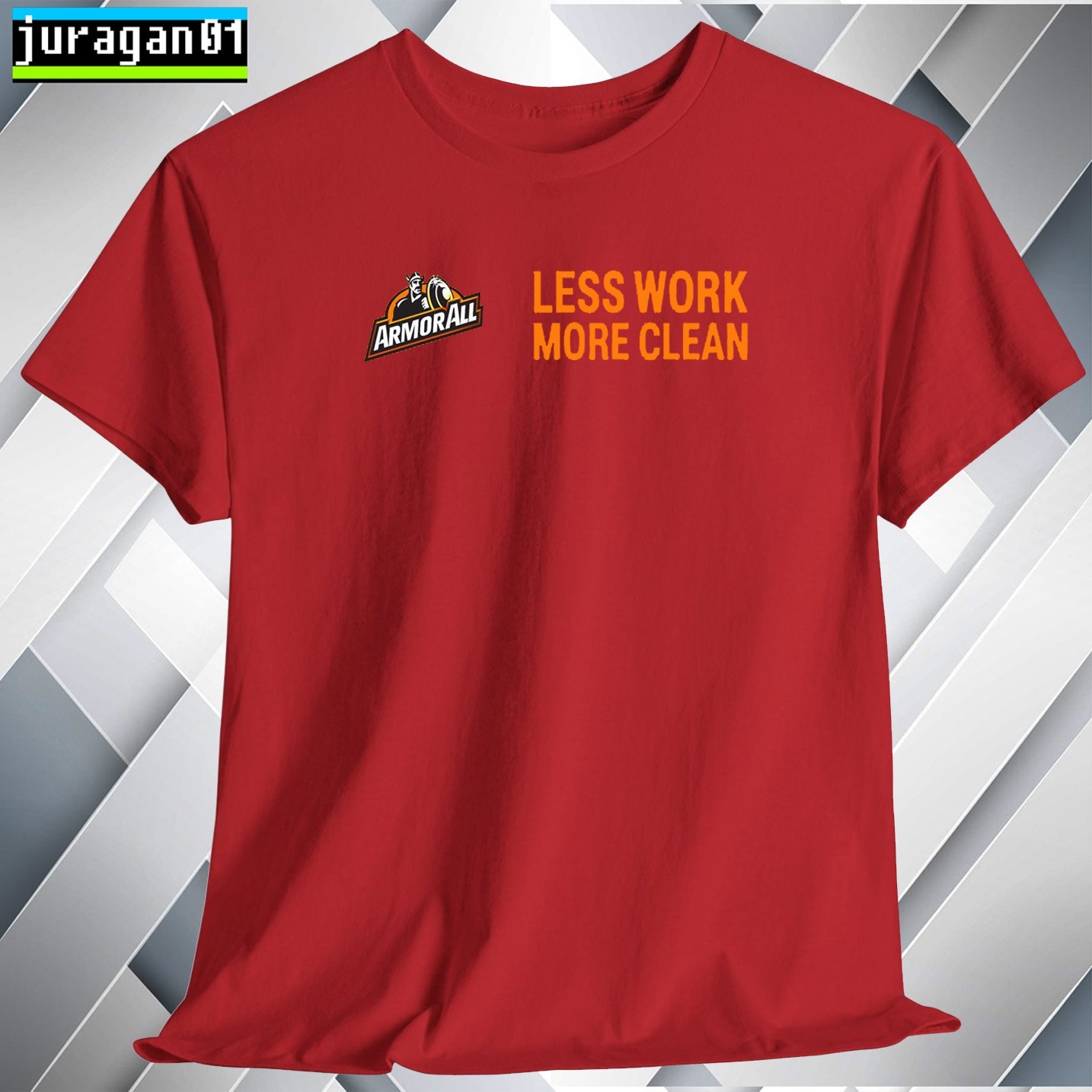 Armor All Car Care T-Shirt Logo Black/Gray/Blue/Red/White S to 5XL Made in USA