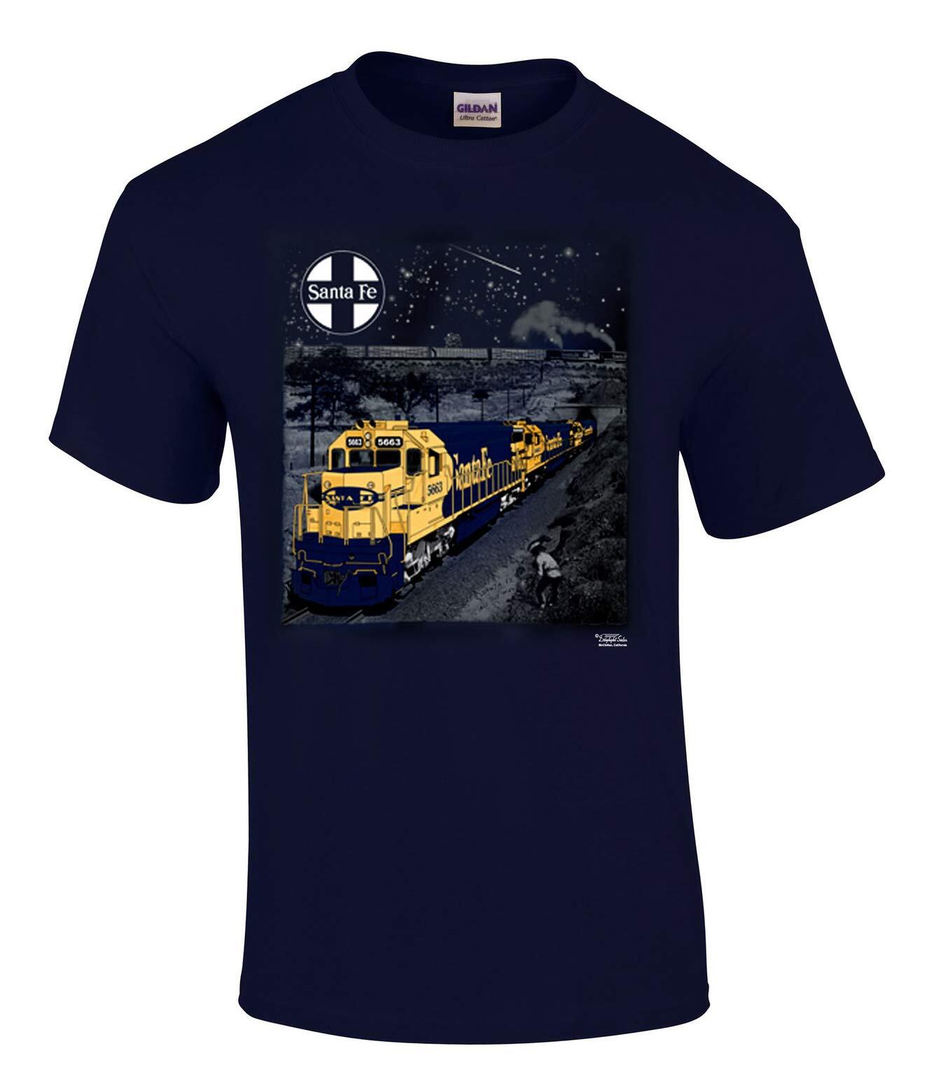AT&SF (Santa Fe) train Chico Authentic Railroad T-Shirt Tee Shirt [81]