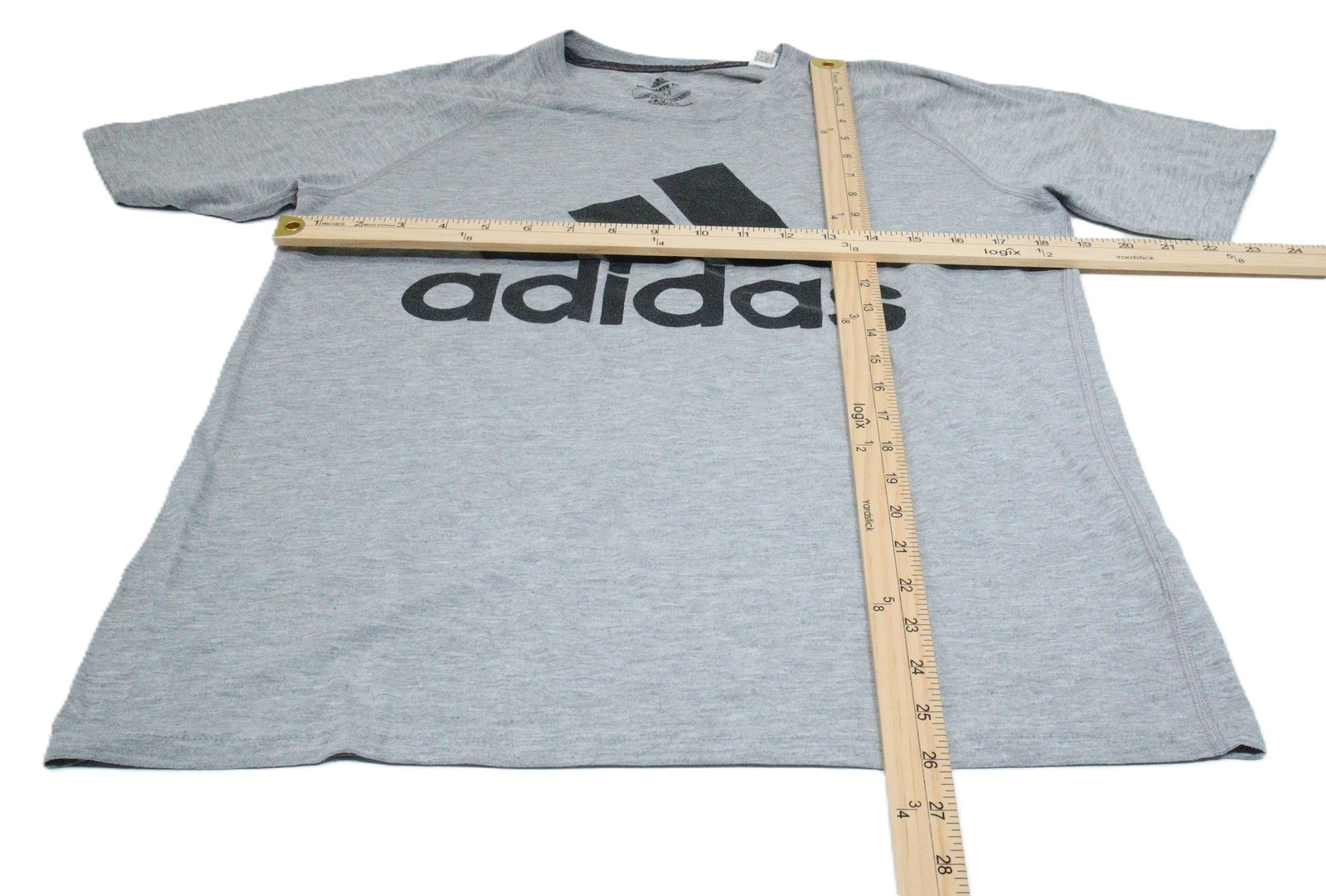Adidas Ultimate Tee Men’s M/M Grey Short Sleeve Crew Neck Logo T-Shirt T0492