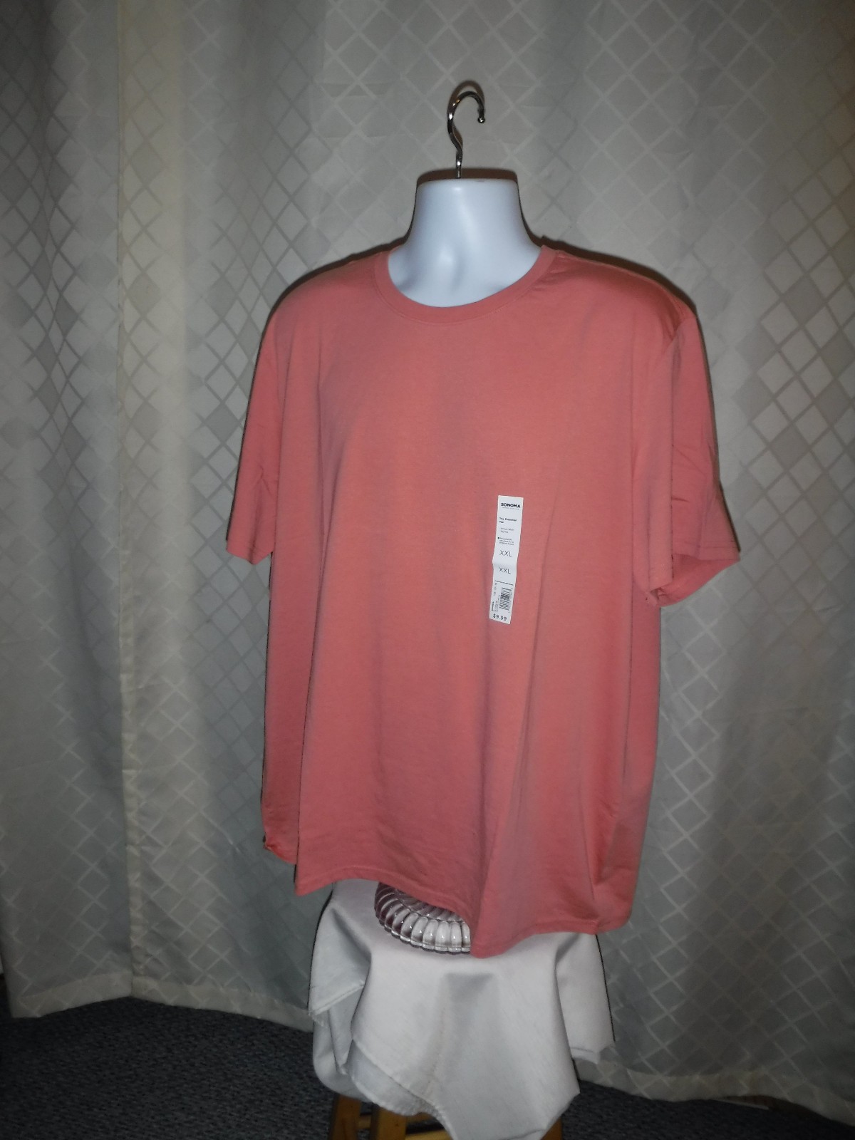 Short Sleeve Crewneck Men’s T-Shirts, size XXL,Sonoma 60% cotton 40% polyester N