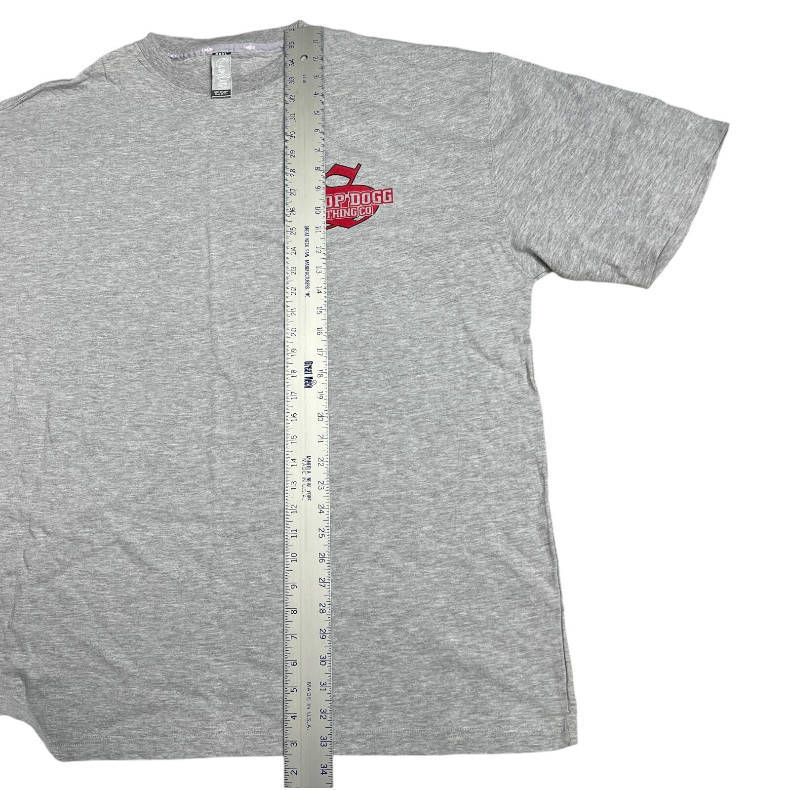 Snoop Dogg Clothing Co Mens T Shirt 3XL Gray Logo Rap Hip Hop 90s Streetwear