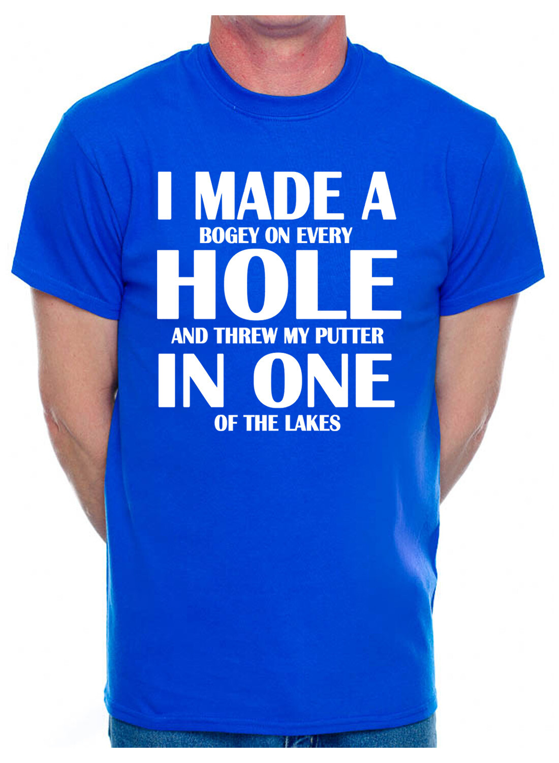 I Made Hole In One Golf Golfer Birthday Present Gift Funny Mens T-Shirt