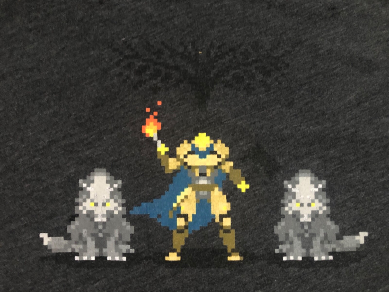 Destiny Video Game Pixel Art Wolf T Shirt See Measurements Used