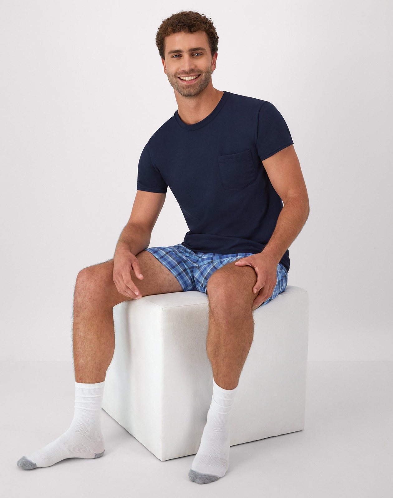 Hanes Men’s Cotton Pocket T-Shirt, Moisture-Wicking with Odor Control, Assorted
