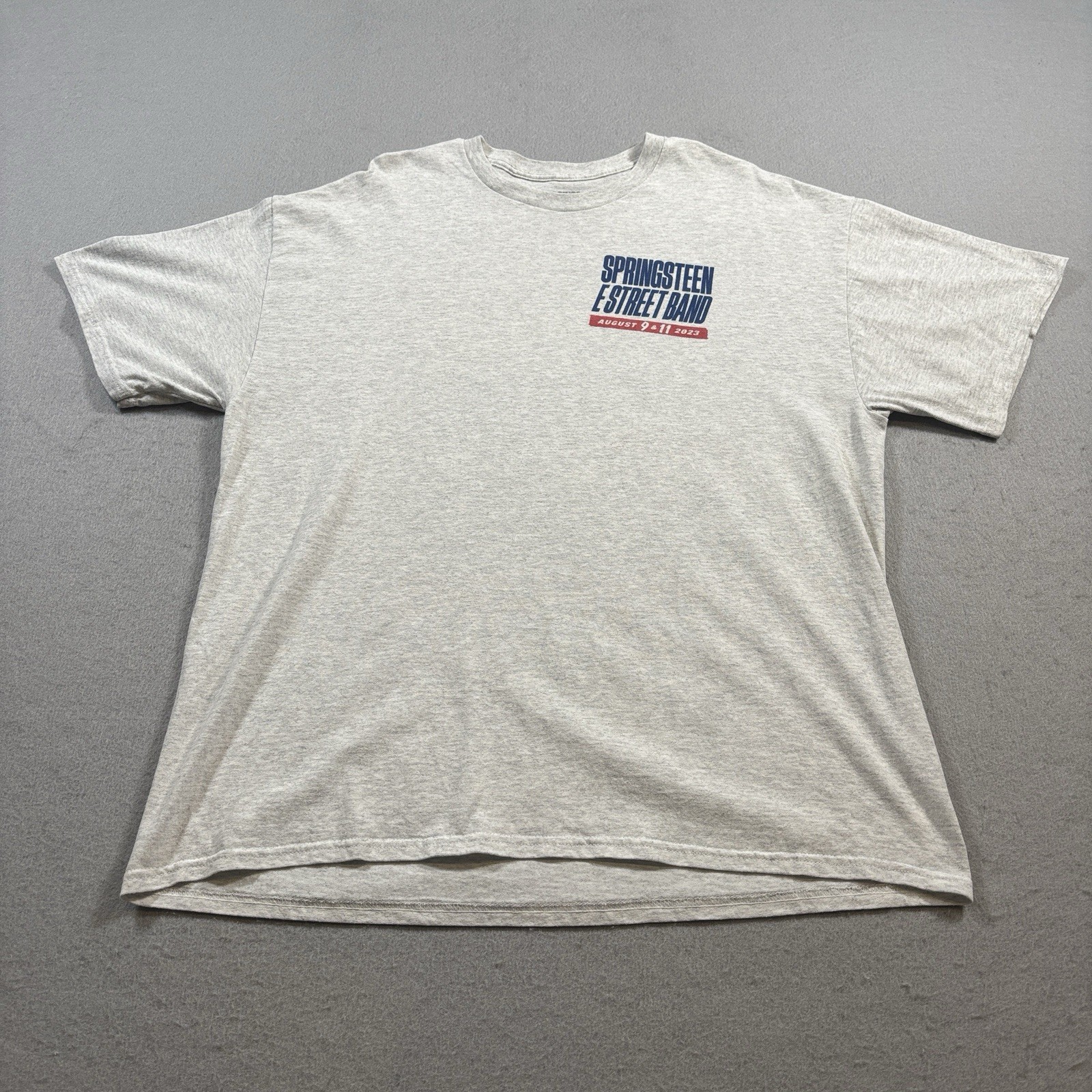Bruce Springsteen & E Street Band Tour 2023 Chicago Shirt Mens XL Gray