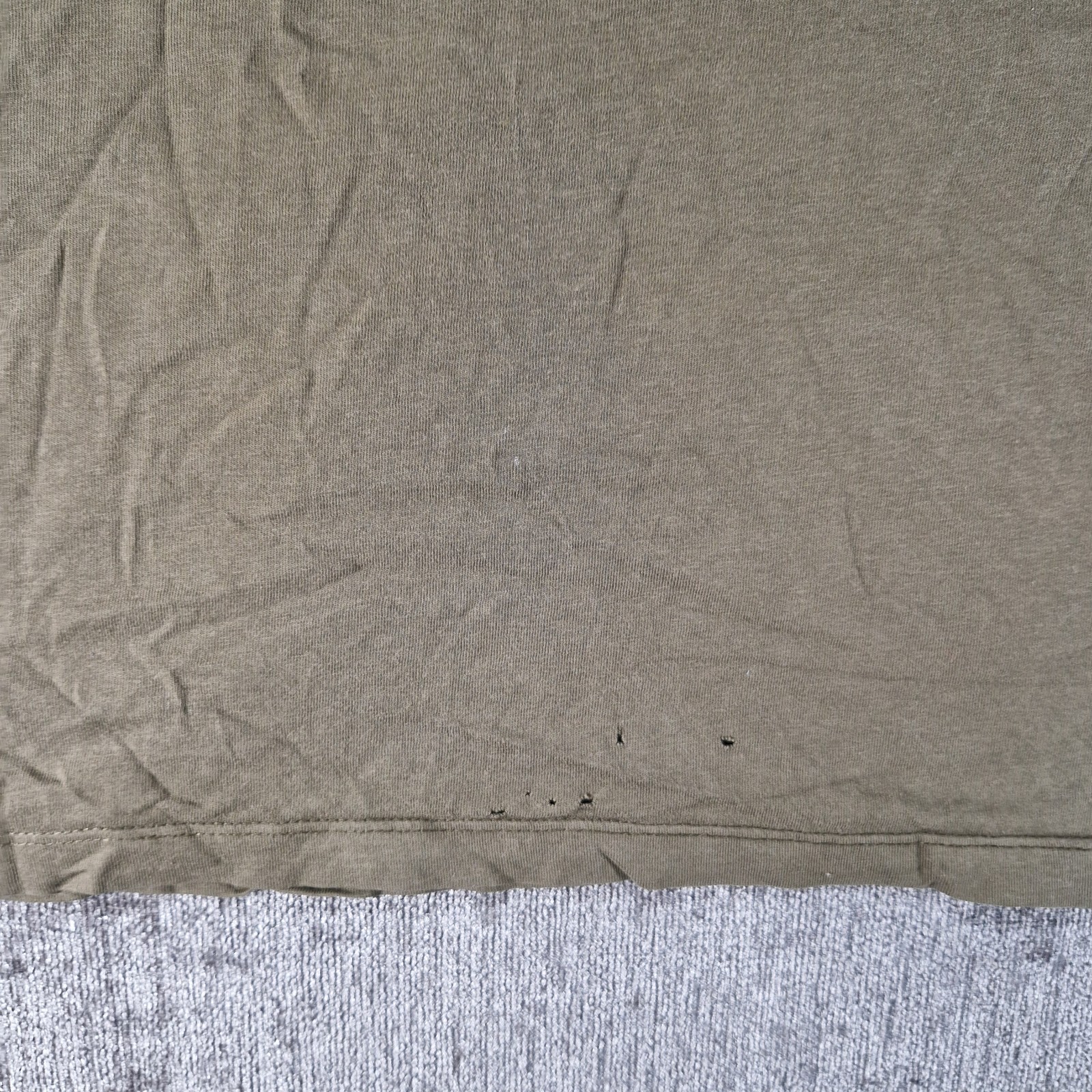 Next Regular T-Shirt, Mens, Size Small P2P 18 Inches Khaki Green Slim Fit