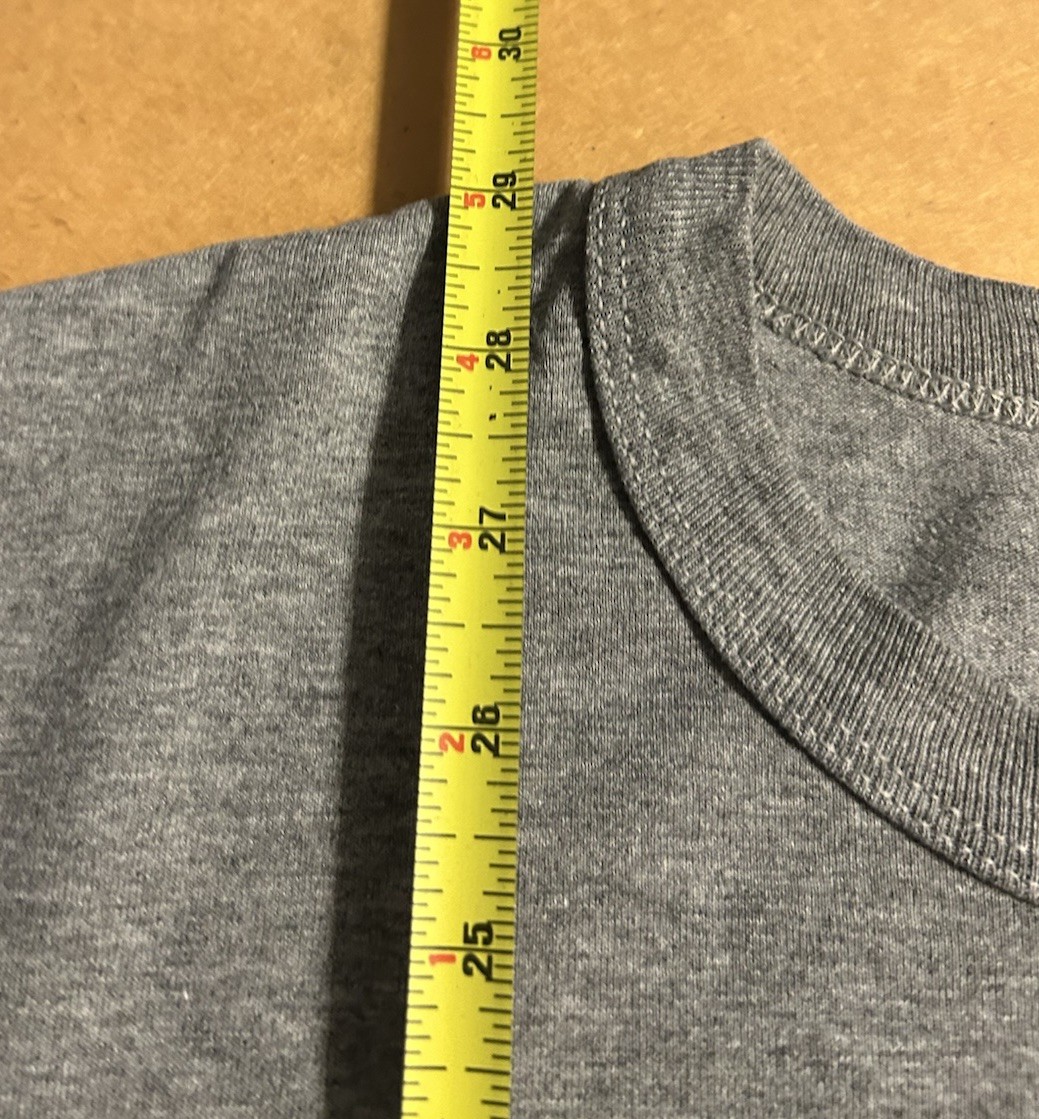 VTG Grove City College Wolverines Football Shirt Men XL Heather Gray Russell