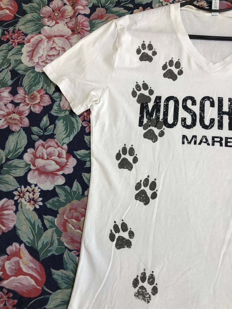 Moschino Couture Big Logo Y2K T Shirt Men White Size XL Designer Tee