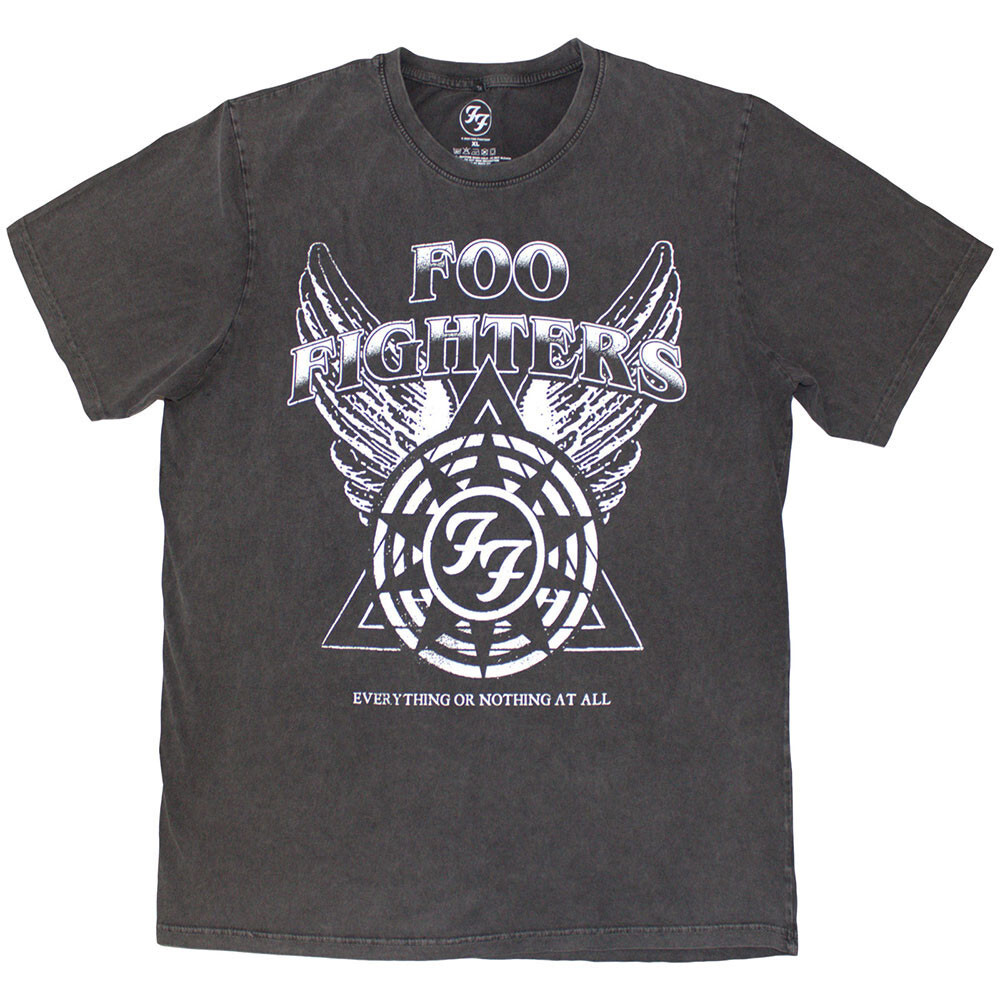 Foo Fighters – Everything Or Nothing At All – Charcoal Grey Stone Wash t-shirt