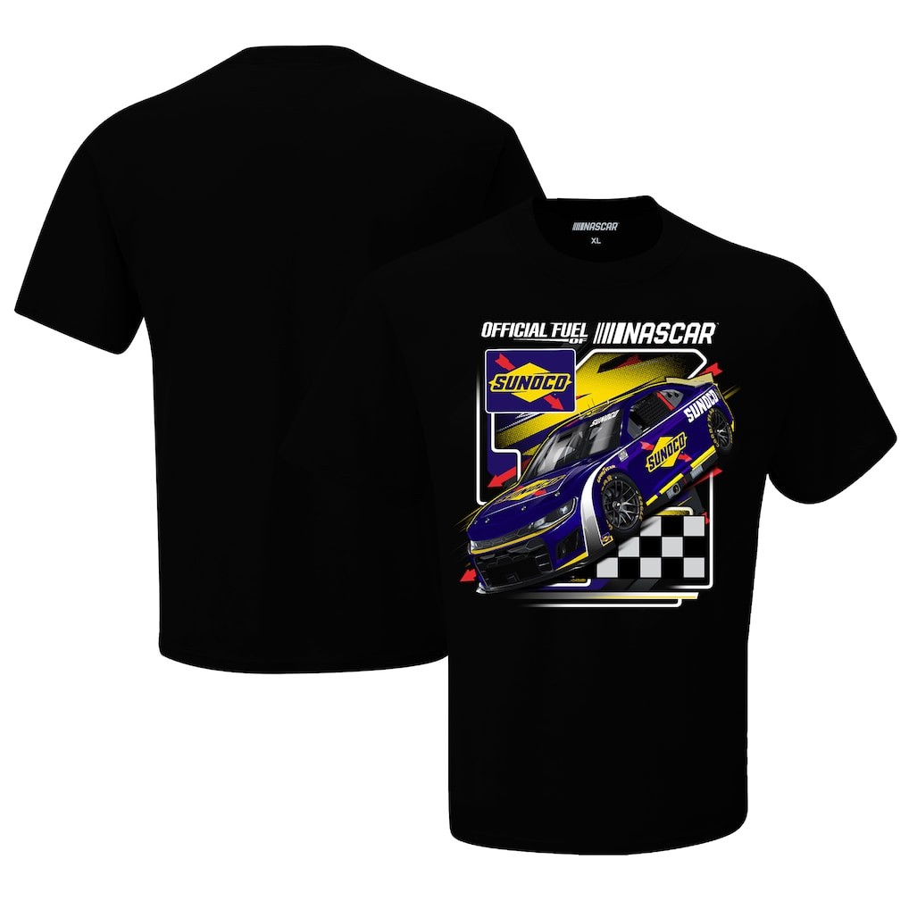 Checkered Flag Sports Sunoco Racing Car T Shirt Fan Tee Black