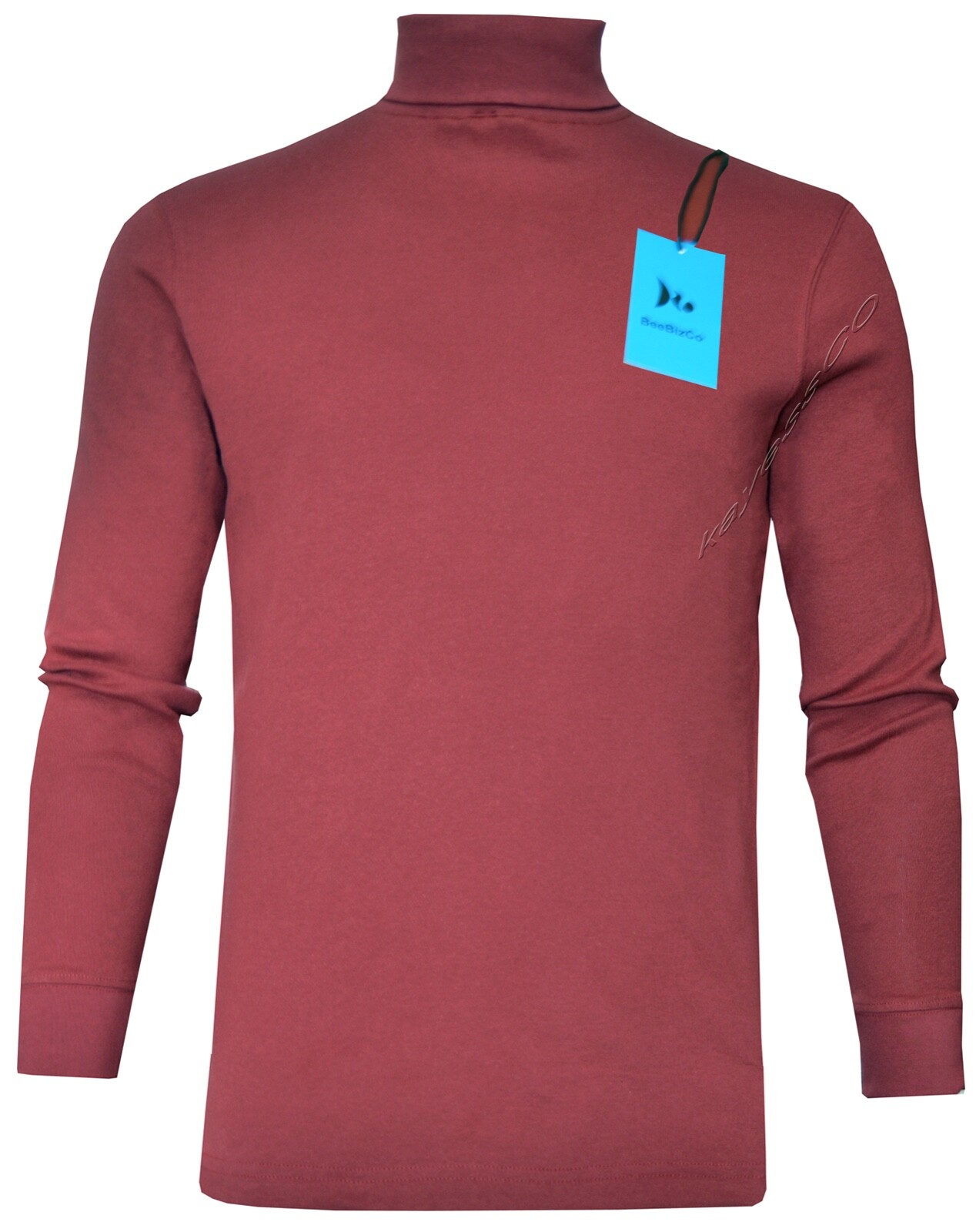 Mens Roll Neck Lightweight Baselayer Turtle Funnel Neck Winter Golf Top M – 3XL