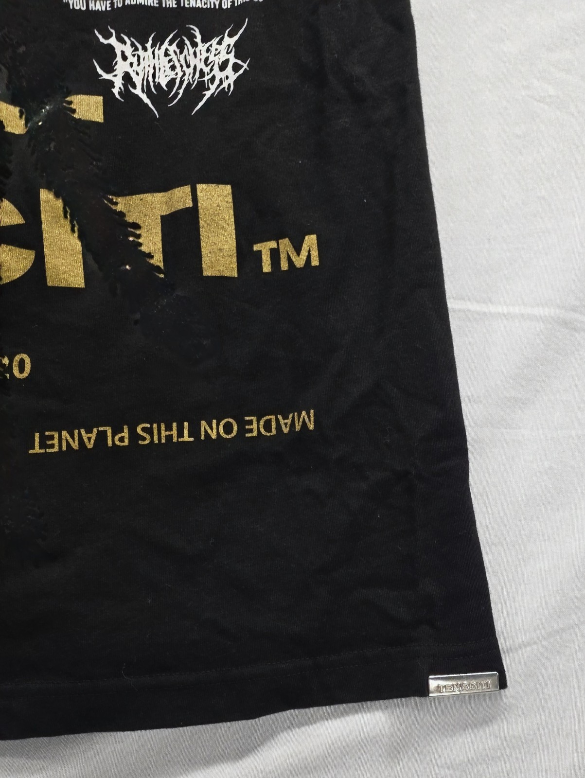 TENACITI Studios – Spider Staple 2 Tee (Nu Spider) Black & Gold Men’s Size XXL