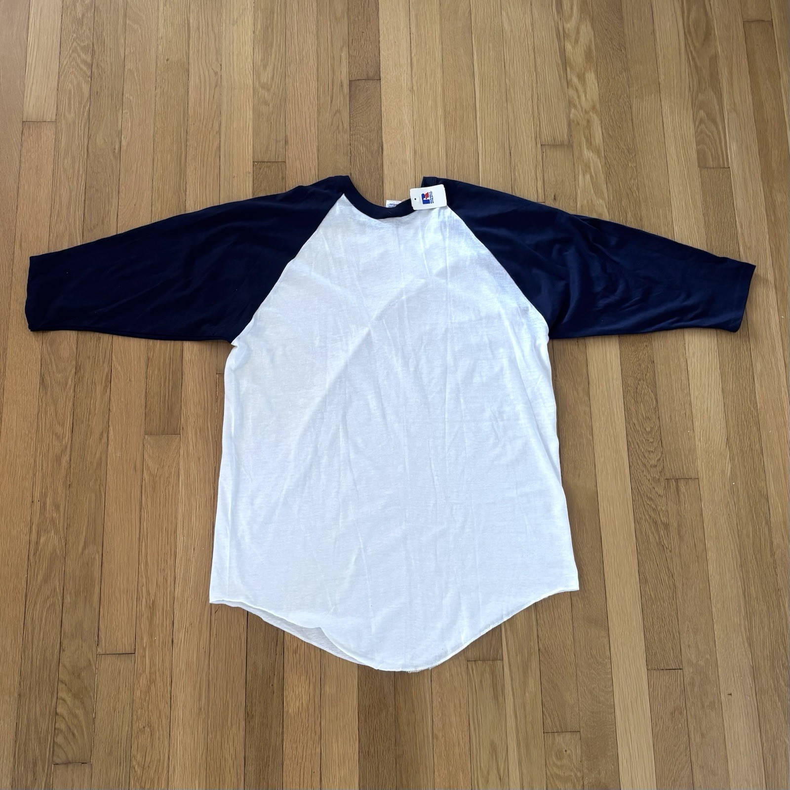 Russell Nu Blend Baseball New Old Stock T Shirt Large Navy With Tags Mexico