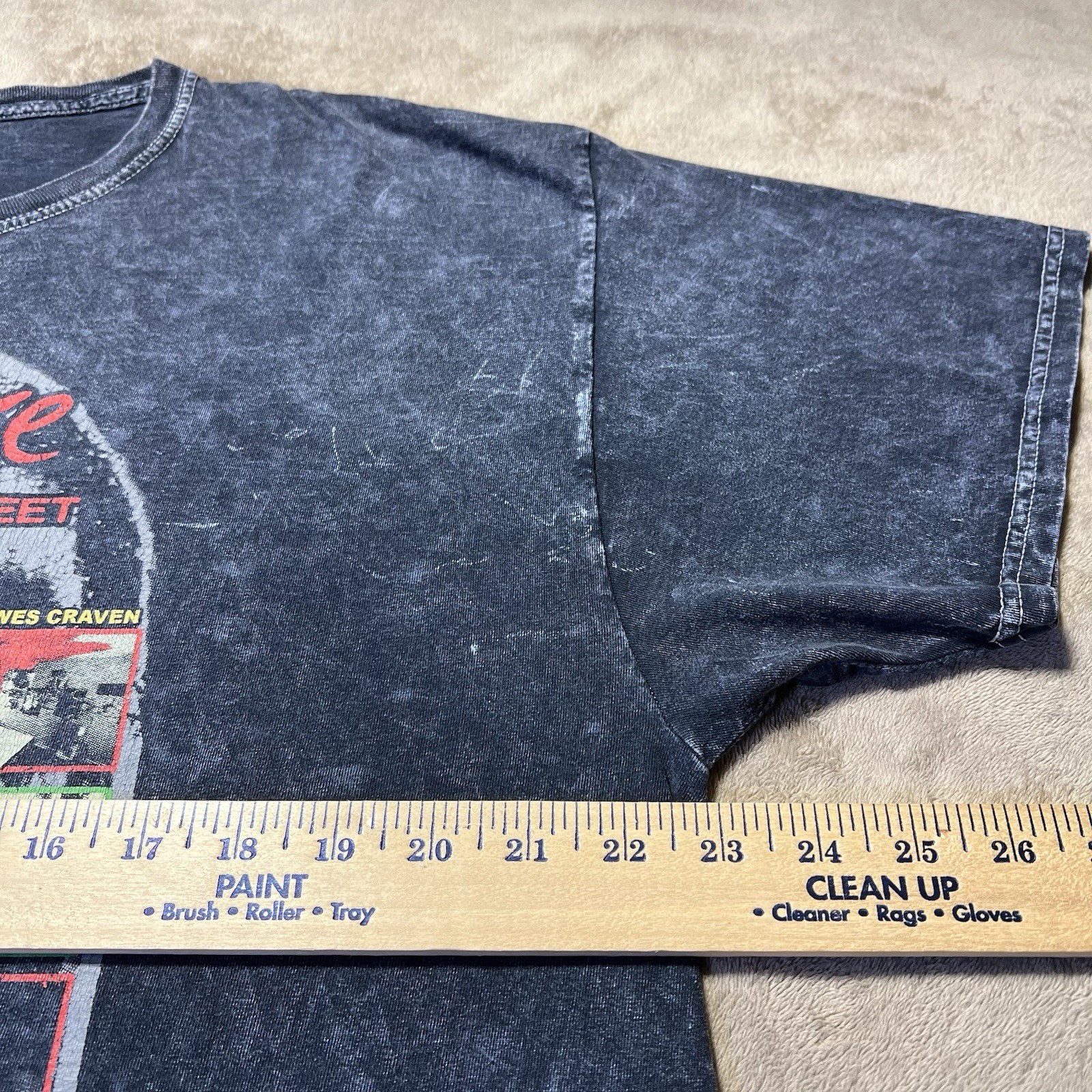 Nightmare On Elm Street T Shirt Mens Large Black Freddy Kreuger Horror Movie Tee