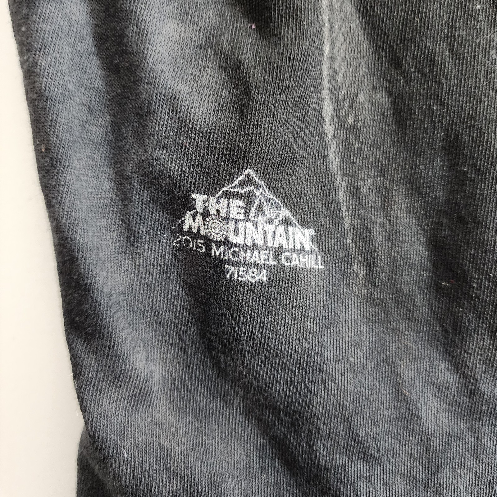 THE MOUNTAIN Shirt Adult XL Black Tie-Dye WESTERN COWBOY SHERIFF Outlaw Graphic