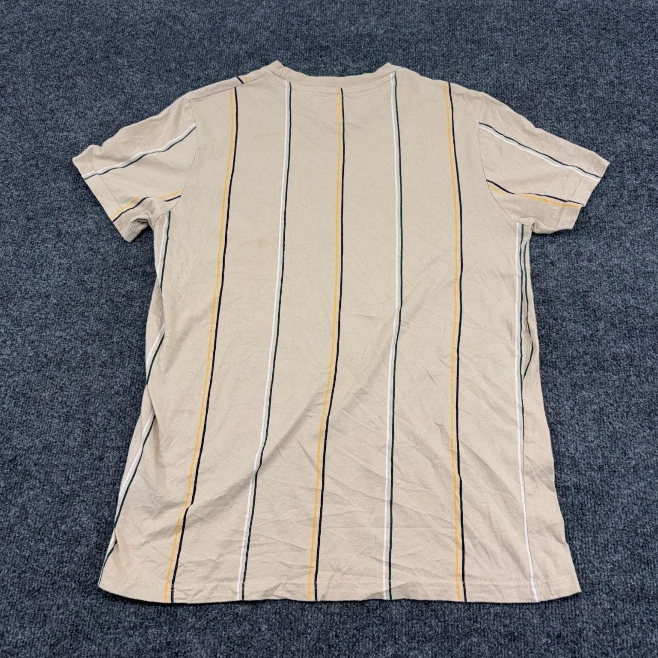 WXYZ Striped Skull Logo Embroidered T-Shirt