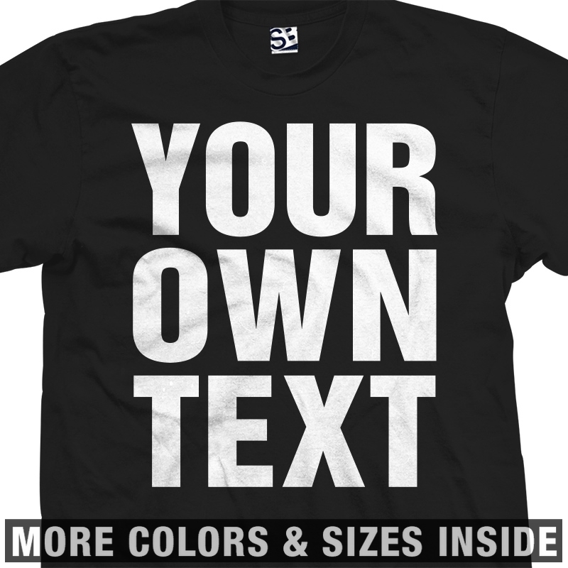 Custom Oversized Text T-Shirt | Large Loud Personalized Band Logo Design Print
