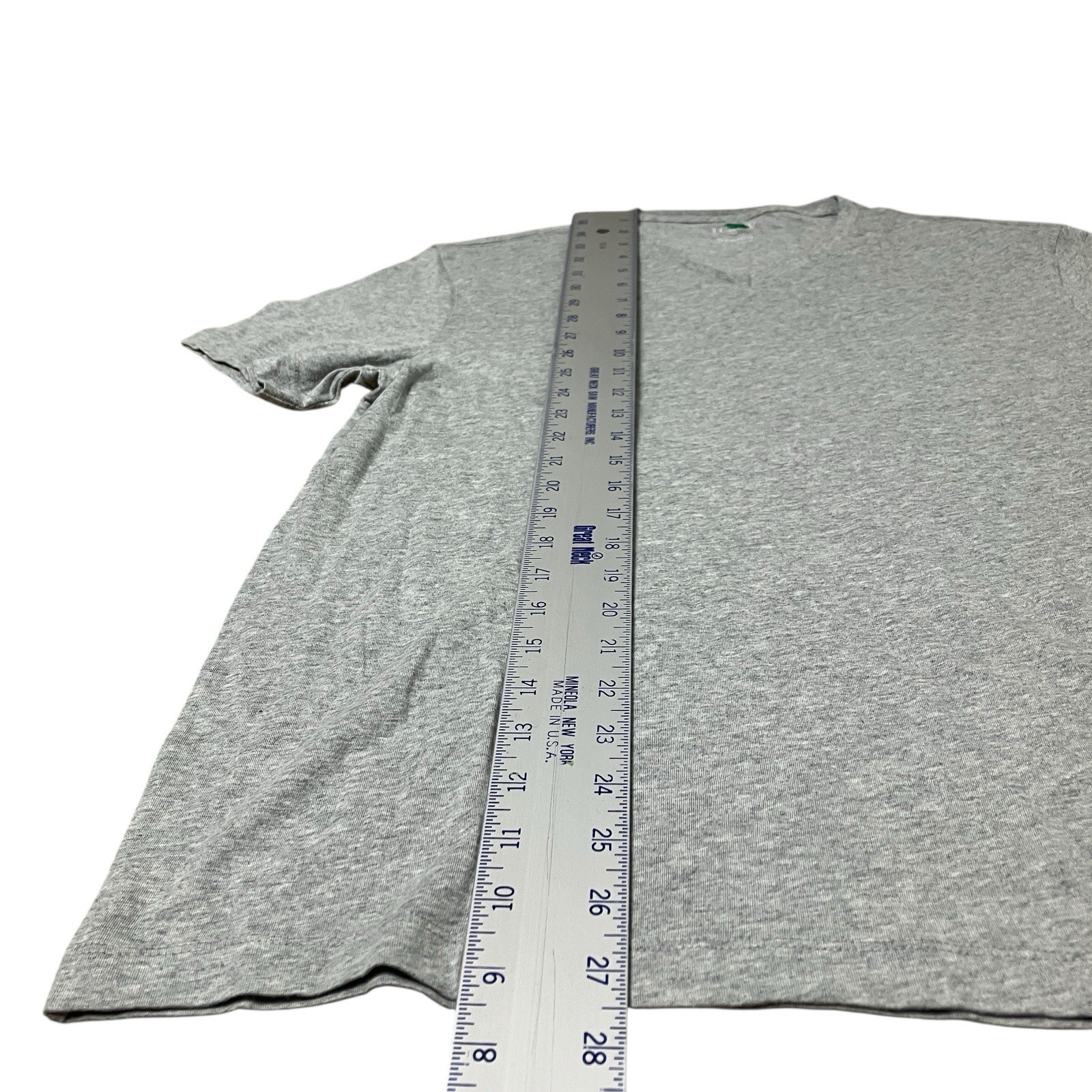 J Crew T-Shirt Mens M Gray Heather V-Neck Basic Washed Jersey Casual Minimalist